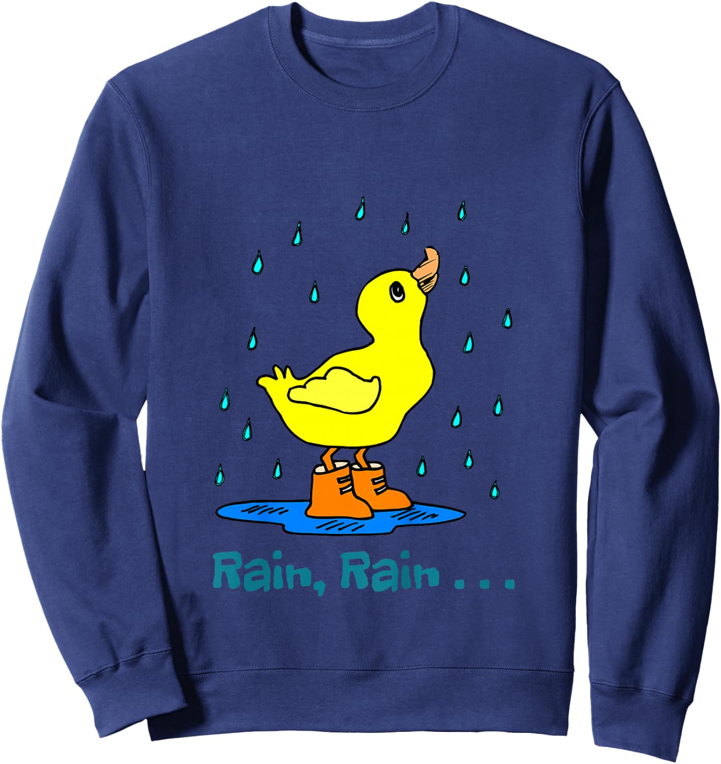 Rain rain go away short sleeve for youth Sweatshirt - Sweatshirt | Navy