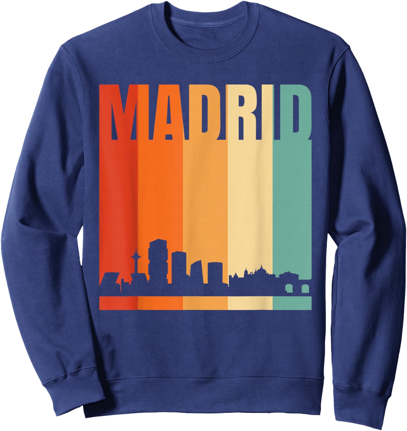 Madrid Skyline Sweatshirt - Sweatshirt | Navy