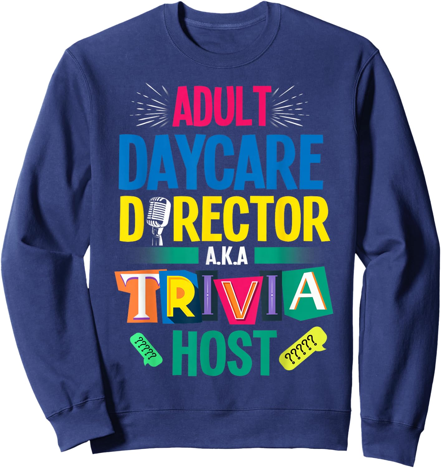 Trivia Night Host Sweatshirt - Sweatshirt | Navy