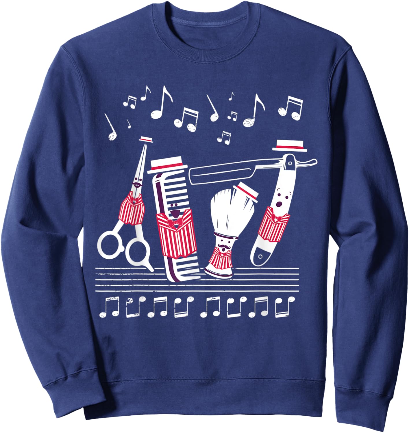 Funny Barbershoper Quartet Music Singer Gift Sweatshirt - Sweatshirt | Navy
