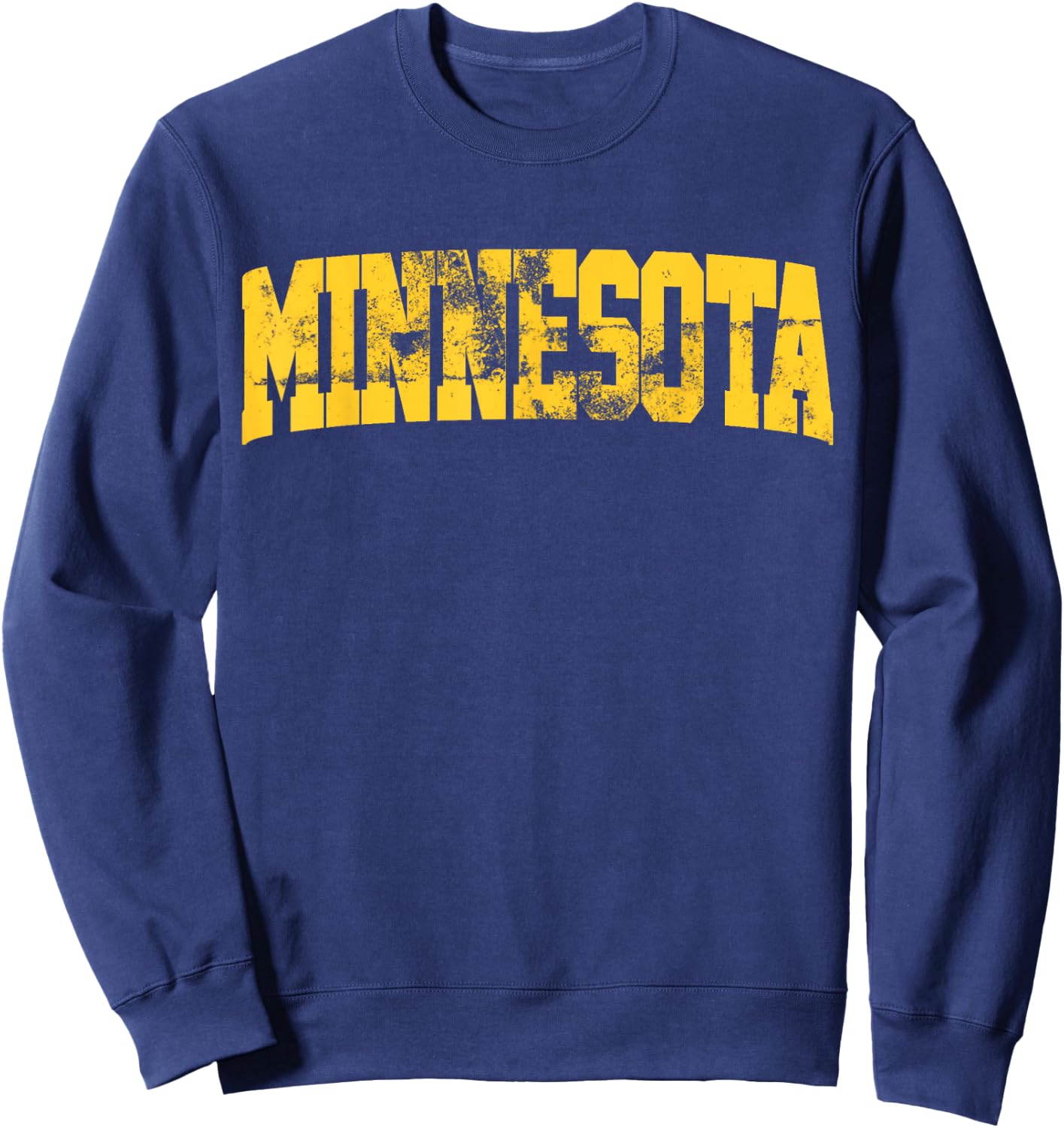 Retro Minnesota Vintage Minnesota Maroon Gold Throwback Sweatshirt - Sweatshirt | Navy