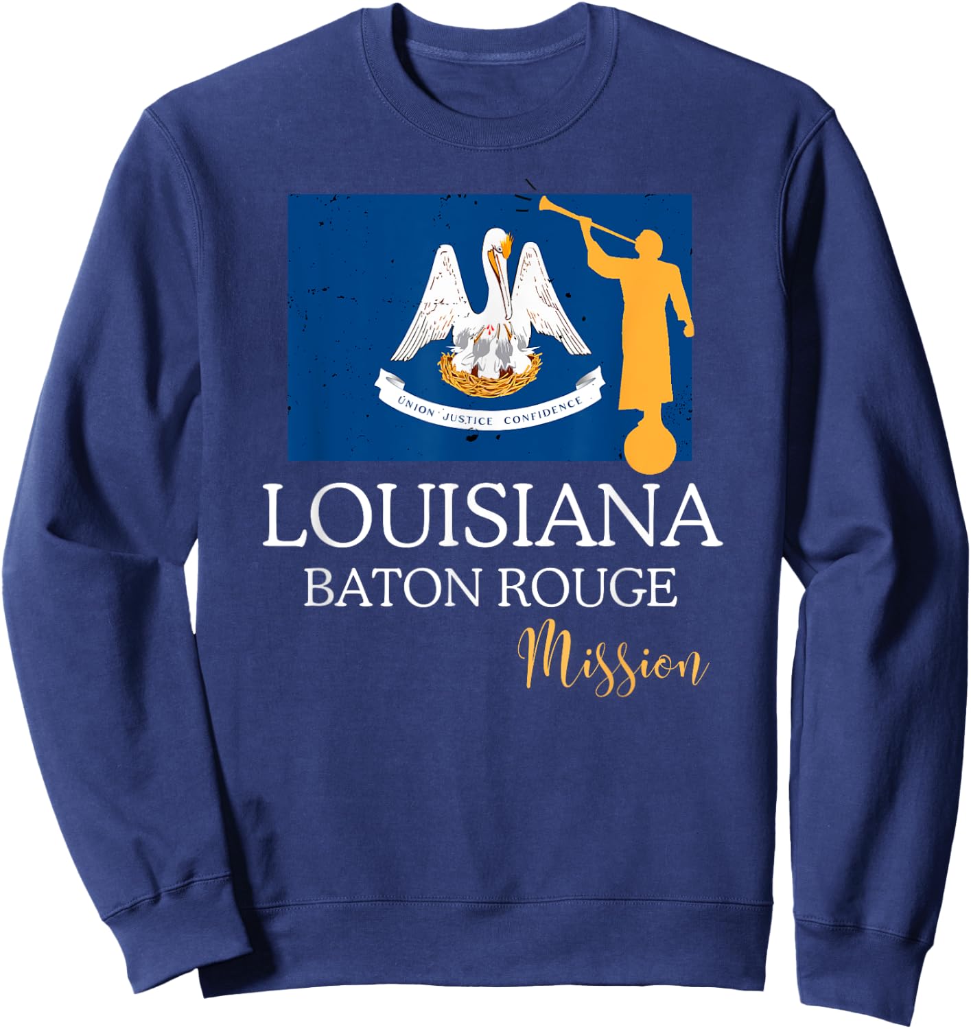 Louisiana Baton Rouge Mormon LDS Mission Missionary Sweatshirt - Sweatshirt | Navy