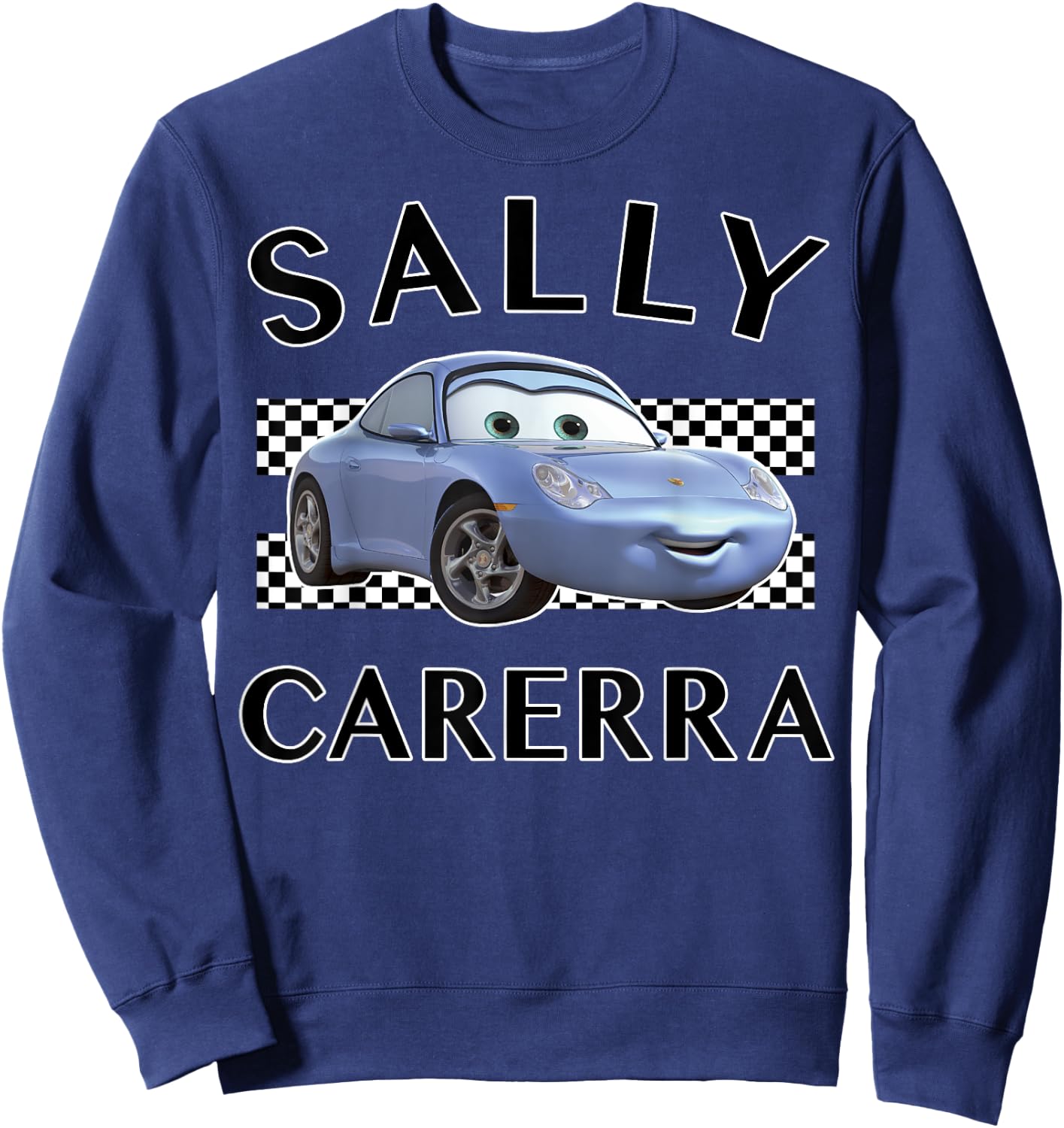 Disney Pixar Cars Sally Carerra Finish Line , Blue, S Sweatshirt - Sweatshirt | Navy
