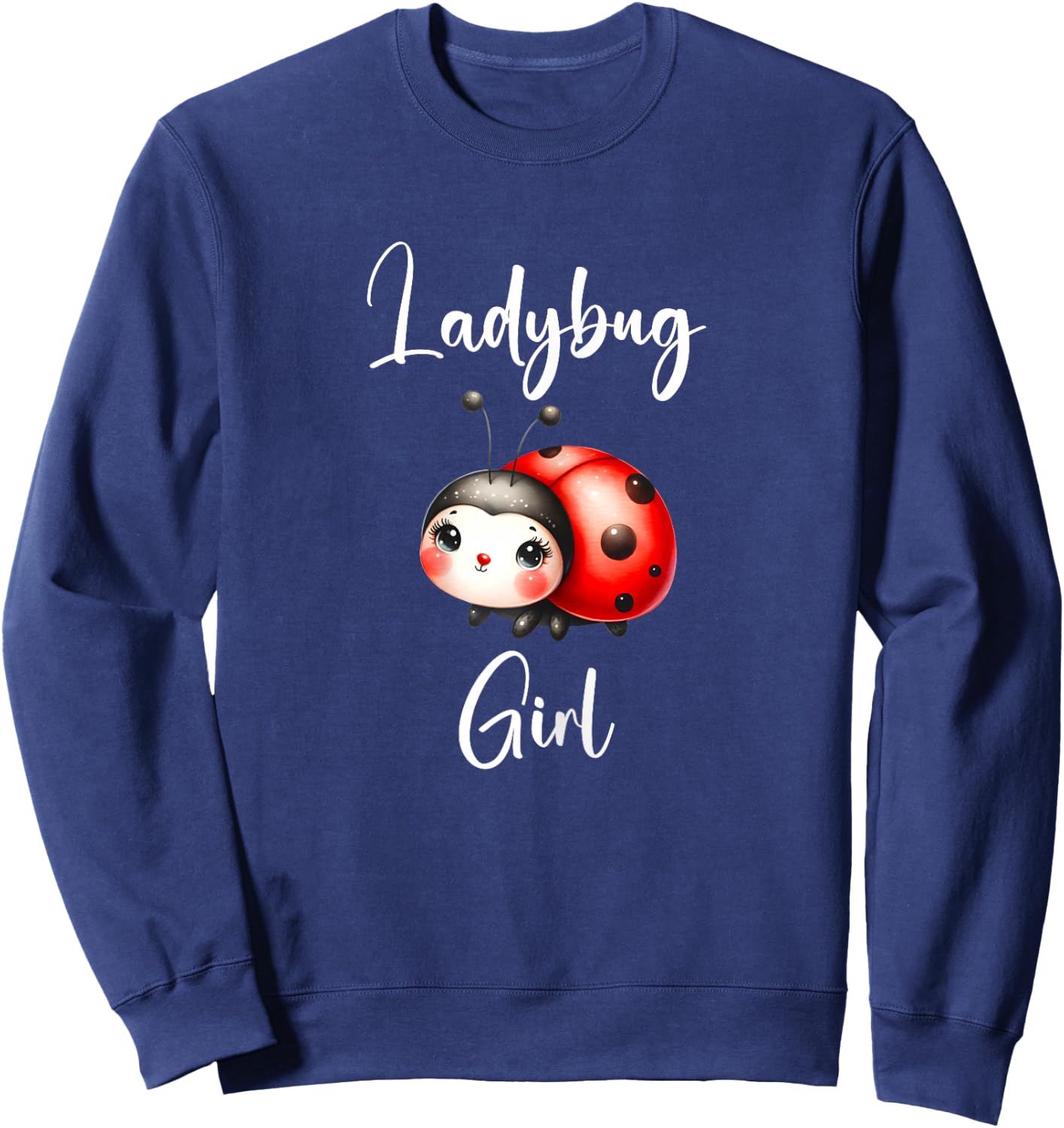 Ladybug Shirt Ladybug Girl Ladybugs Sweatshirt - Sweatshirt | Navy