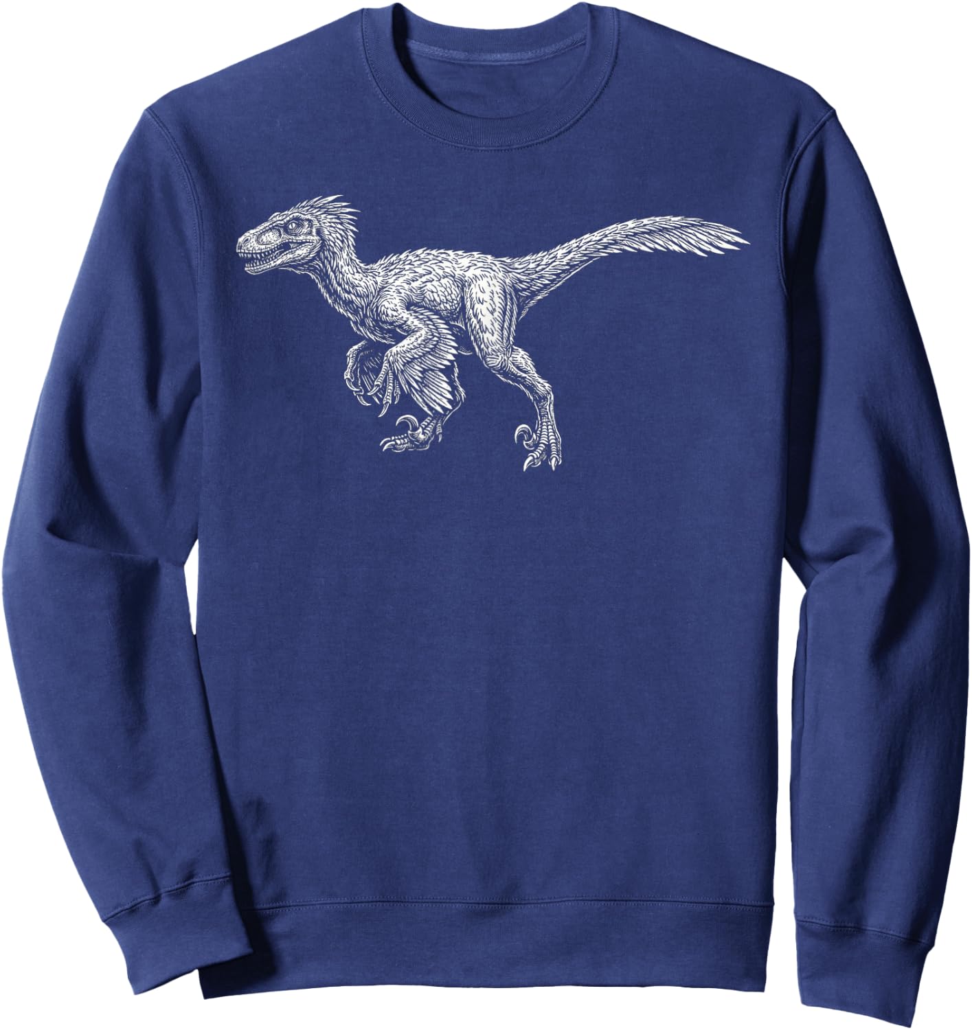 Utahraptor Dinosaur Sweatshirt - Sweatshirt | Navy