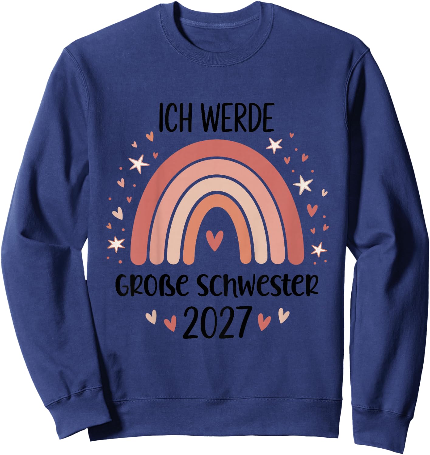 Kinder Ich Werde Große Schwester 2027 Sweatshirt - Sweatshirt | Navy