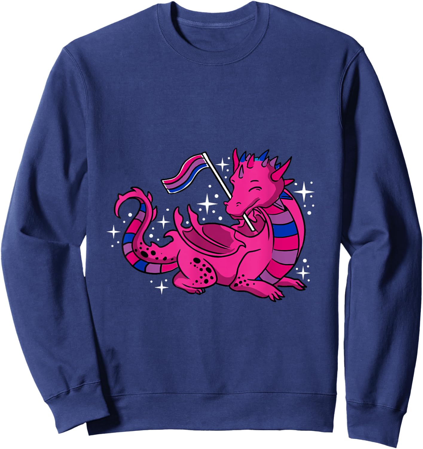 Dragon Bisexual Pride Sweatshirt - Sweatshirt | Navy