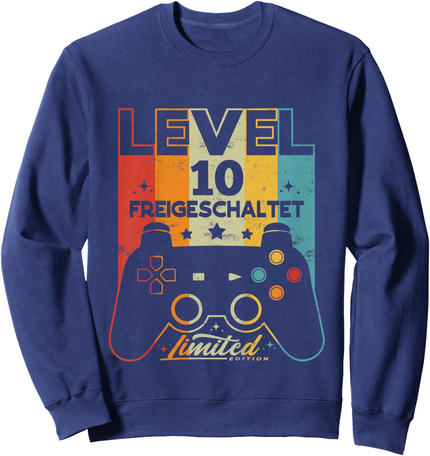 Children's 10 Years Boy Girl Gamer Born 2012 10th Birthday , black, 80 Sweatshirt - Sweatshirt | Navy