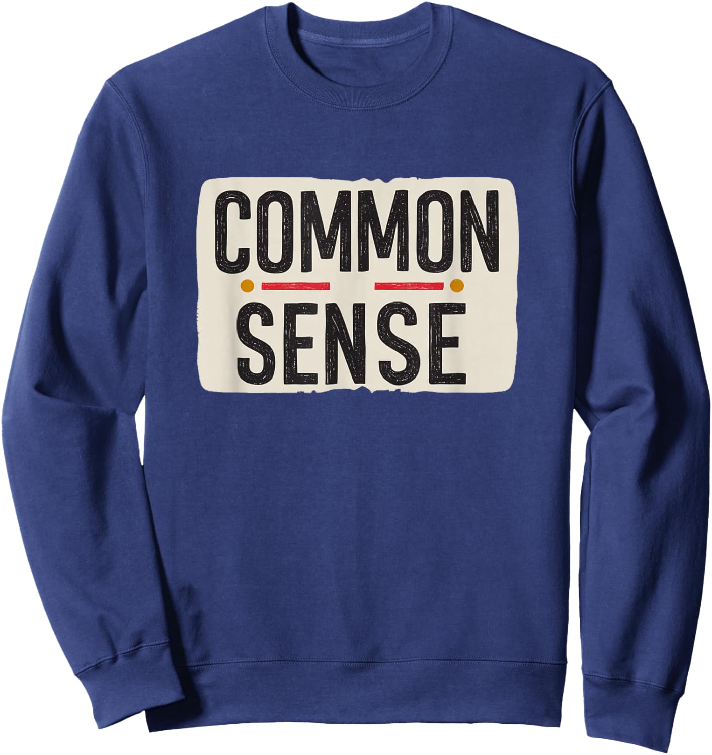 Nice Common Sense Emblem Sweatshirt - Sweatshirt | Navy