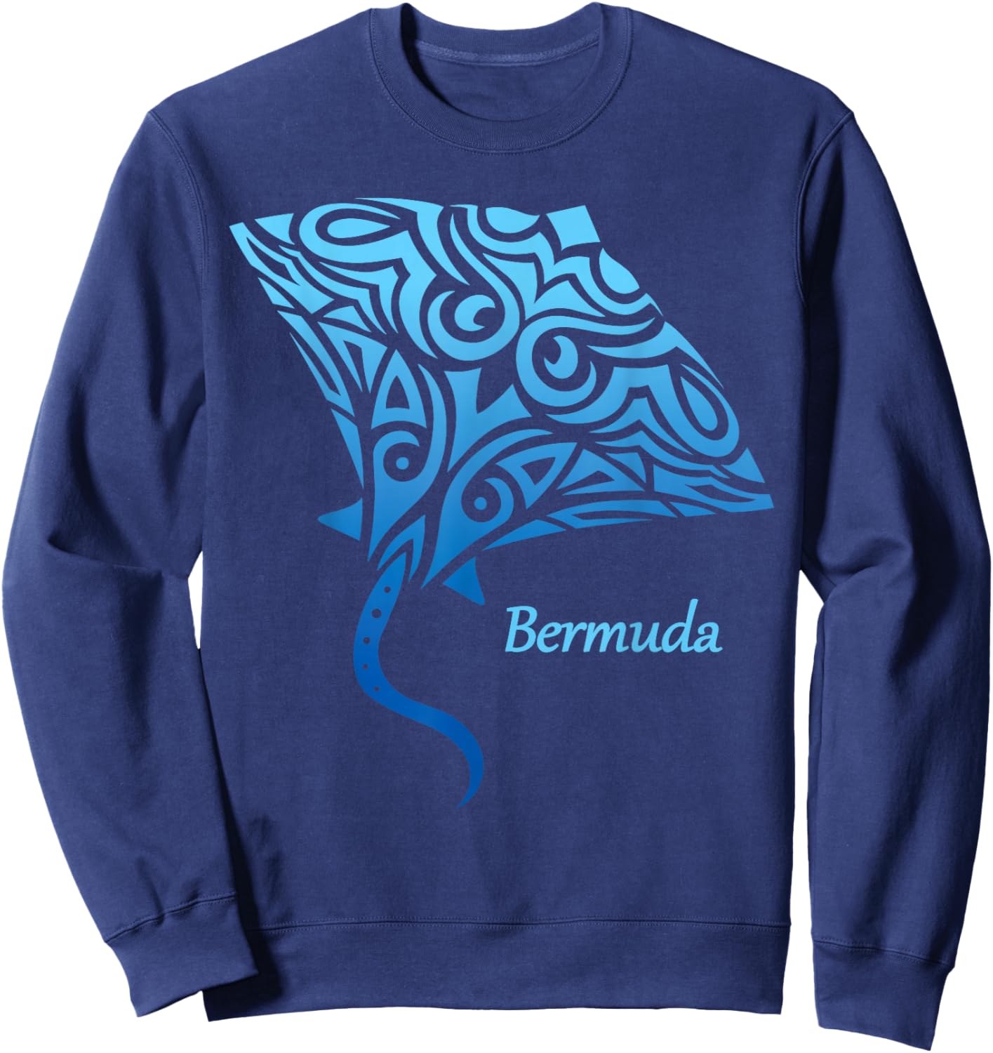 Bermuda Stingray Girls Boys Toddler Souvenir Sweatshirt - Sweatshirt | Navy
