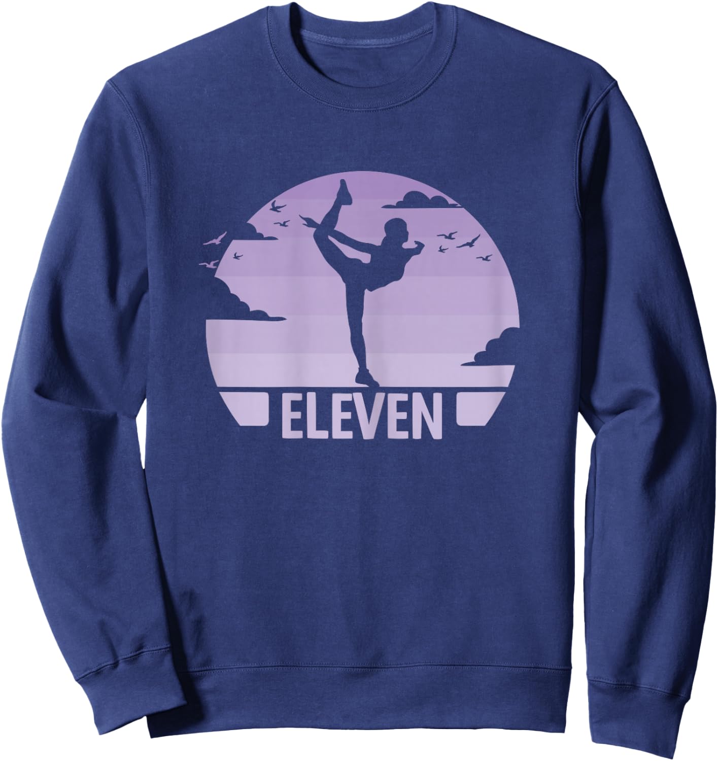 11th Birthday Gymnastic Dancer 11 Years Girls Gymnastics , black Sweatshirt - Sweatshirt | Navy
