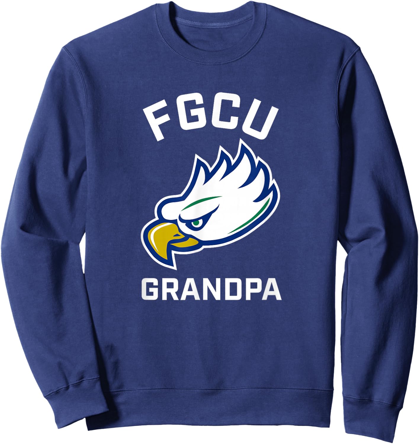 Florida Gulf Coast University FGCU Eagles Arched Grandpa Sweatshirt - Sweatshirt | Navy