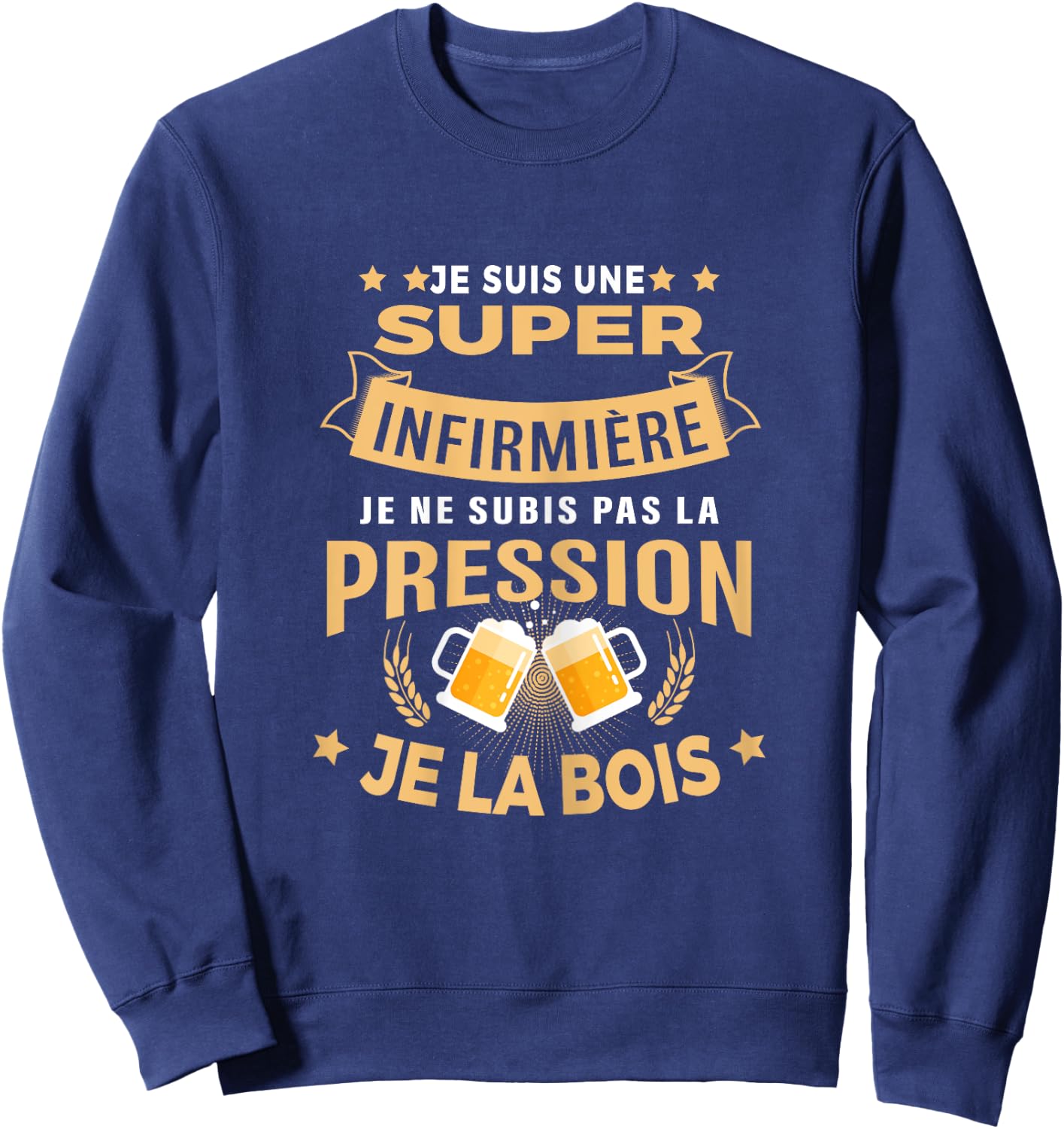 Super Nurse I'm Not Under Pressure Humor Nurse Sweatshirt - Sweatshirt | Navy