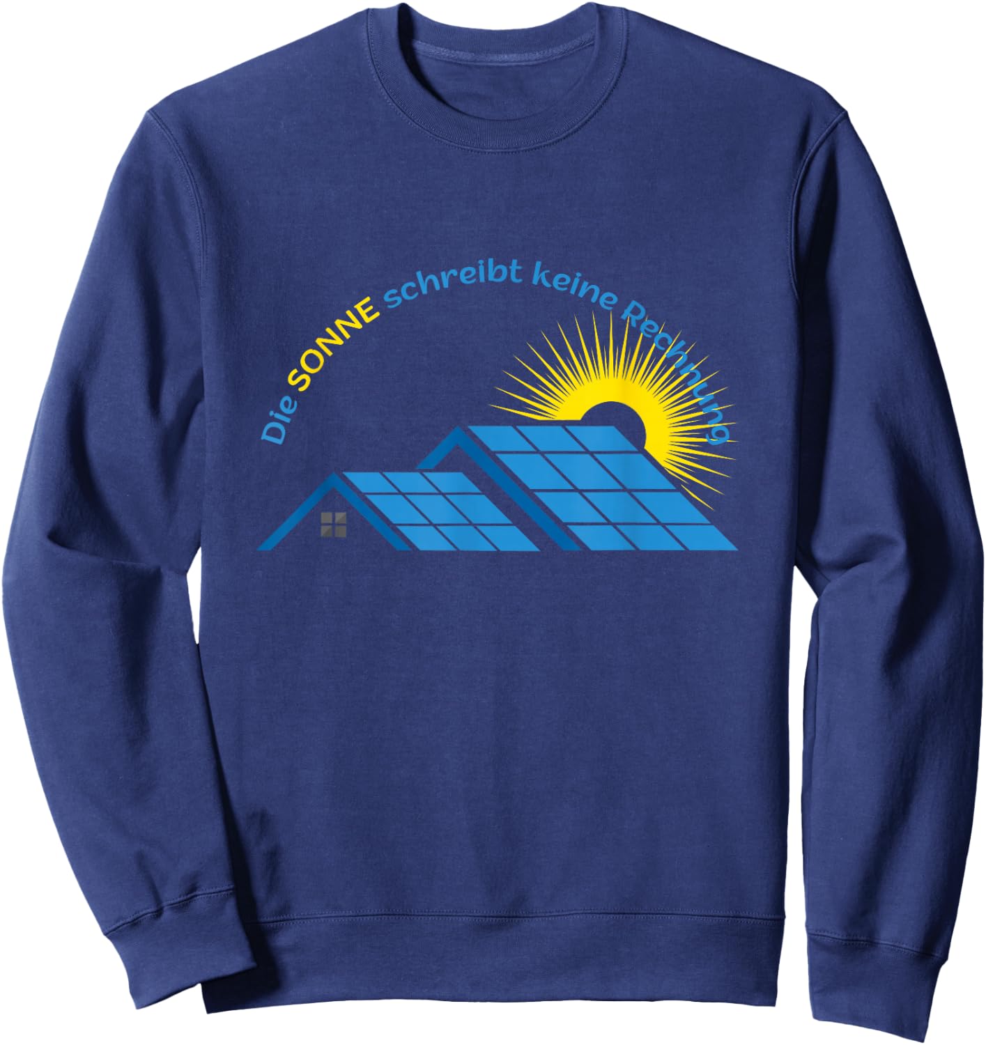 Fotovoltaik Solar Sonnenstrom Solarstrom Photovoltaik Sweatshirt - Sweatshirt | Navy