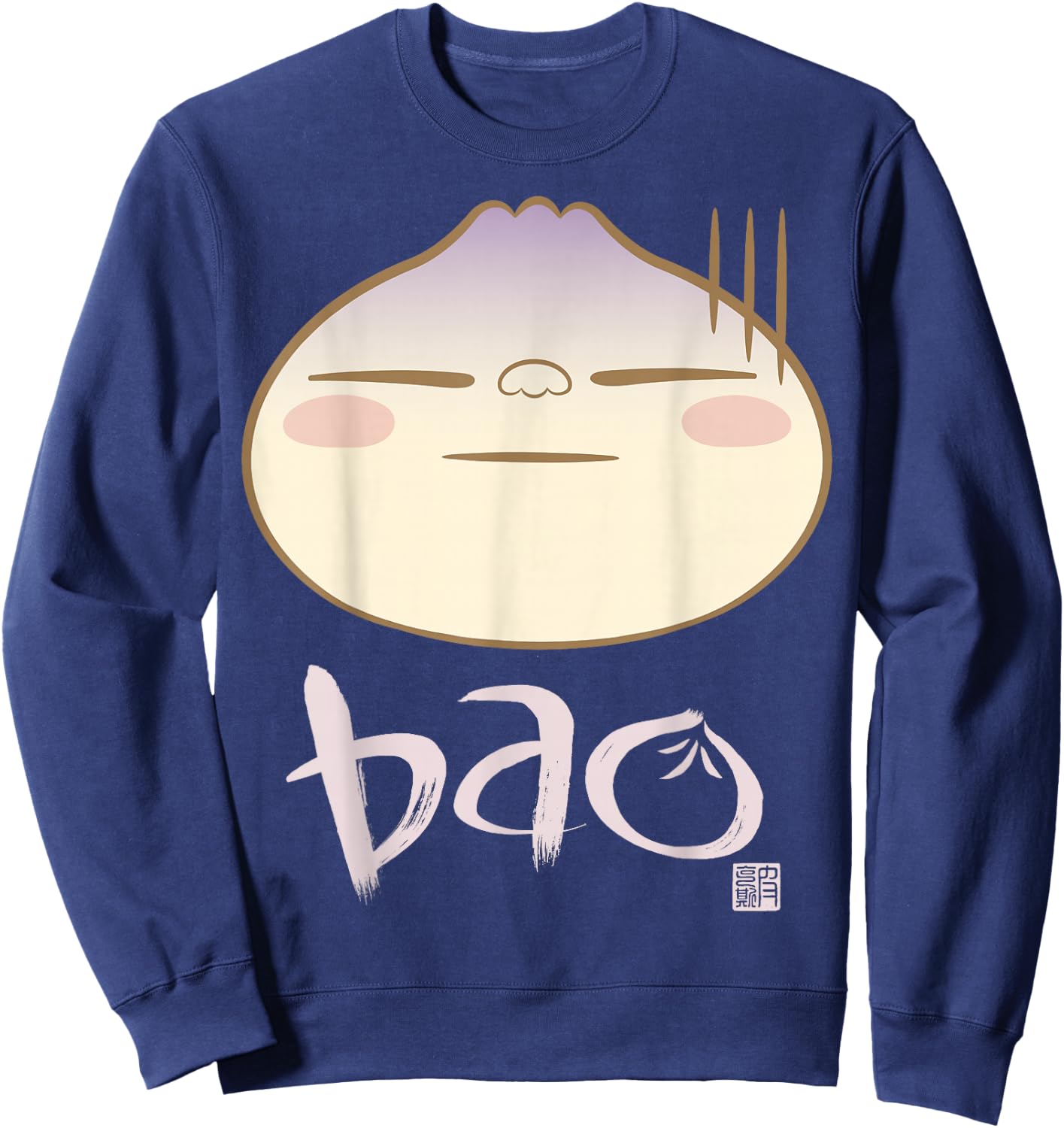 Disney Pixar Bao Dumpling Face Graphic Sweatshirt - Sweatshirt | Navy