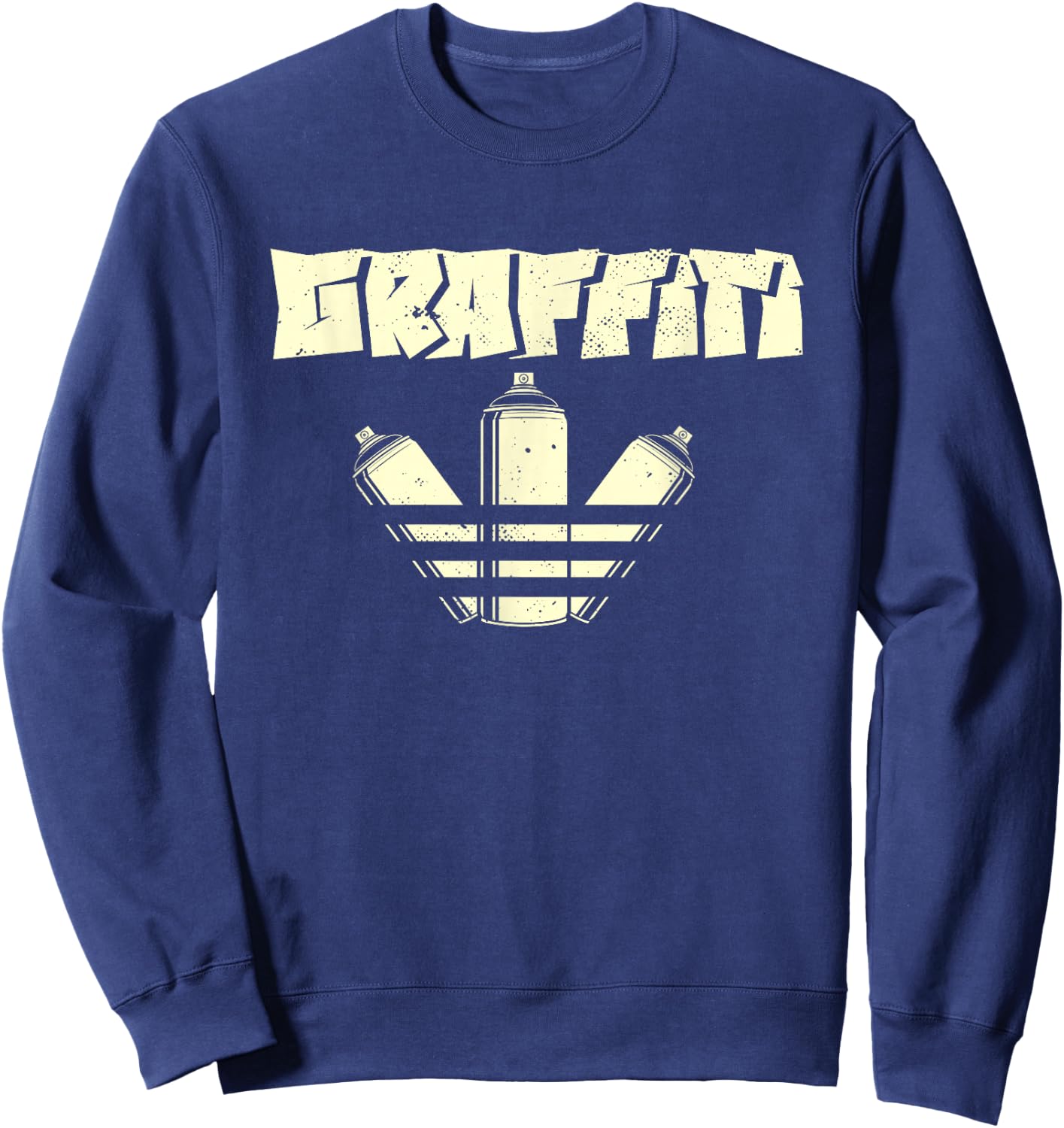 Graffiti Street Urban Art Spray Paint Graffiti Artist , black Sweatshirt - Sweatshirt | Navy