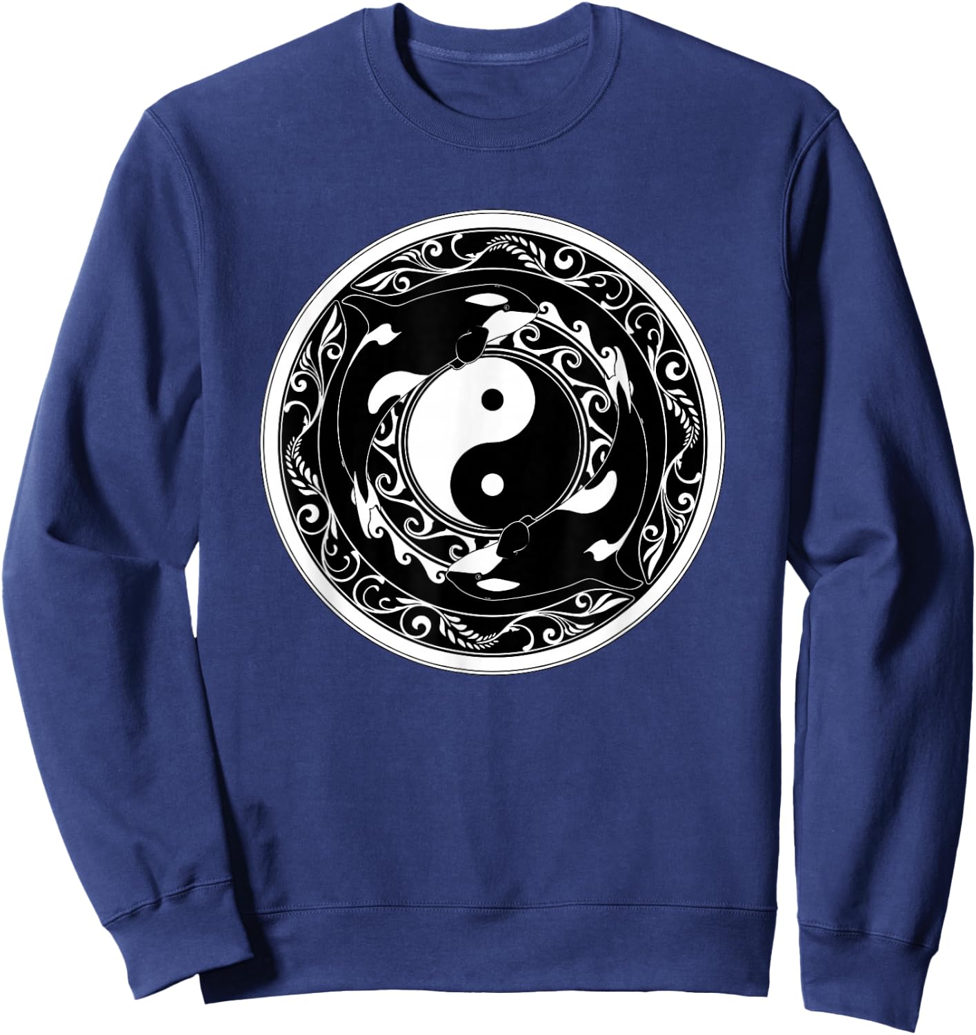 Yin Yang Orcas Sweatshirt - Sweatshirt | Navy