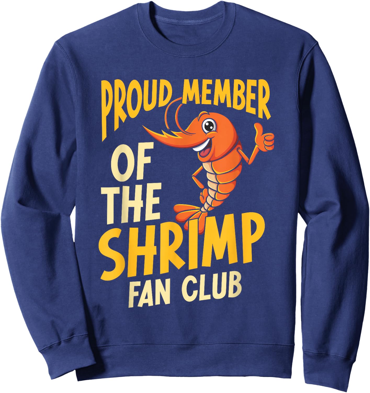 Prawn Shrimp Lover Ocean Sweatshirt - Sweatshirt | Navy
