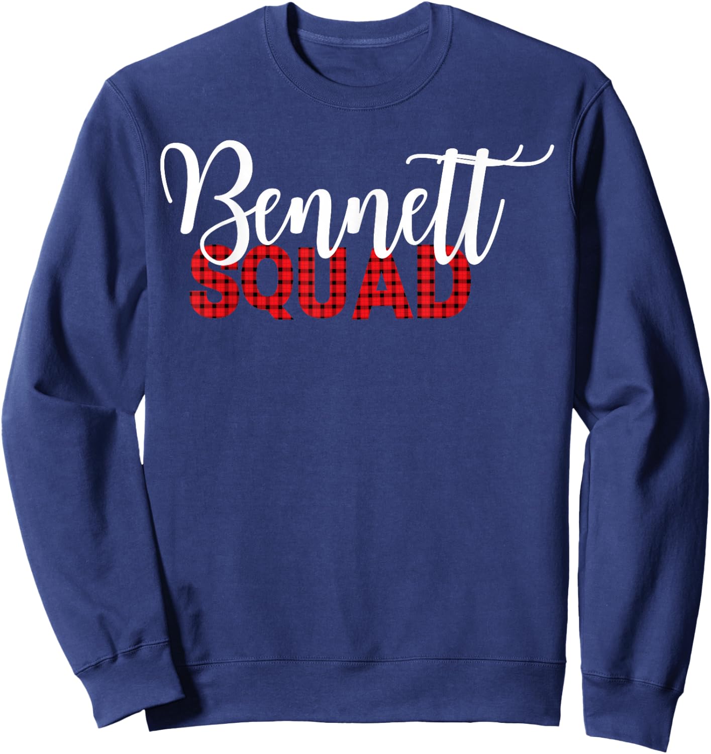 Bennett Family Christmas for Funny Matching Bennett Squad Sweatshirt - Sweatshirt | Navy