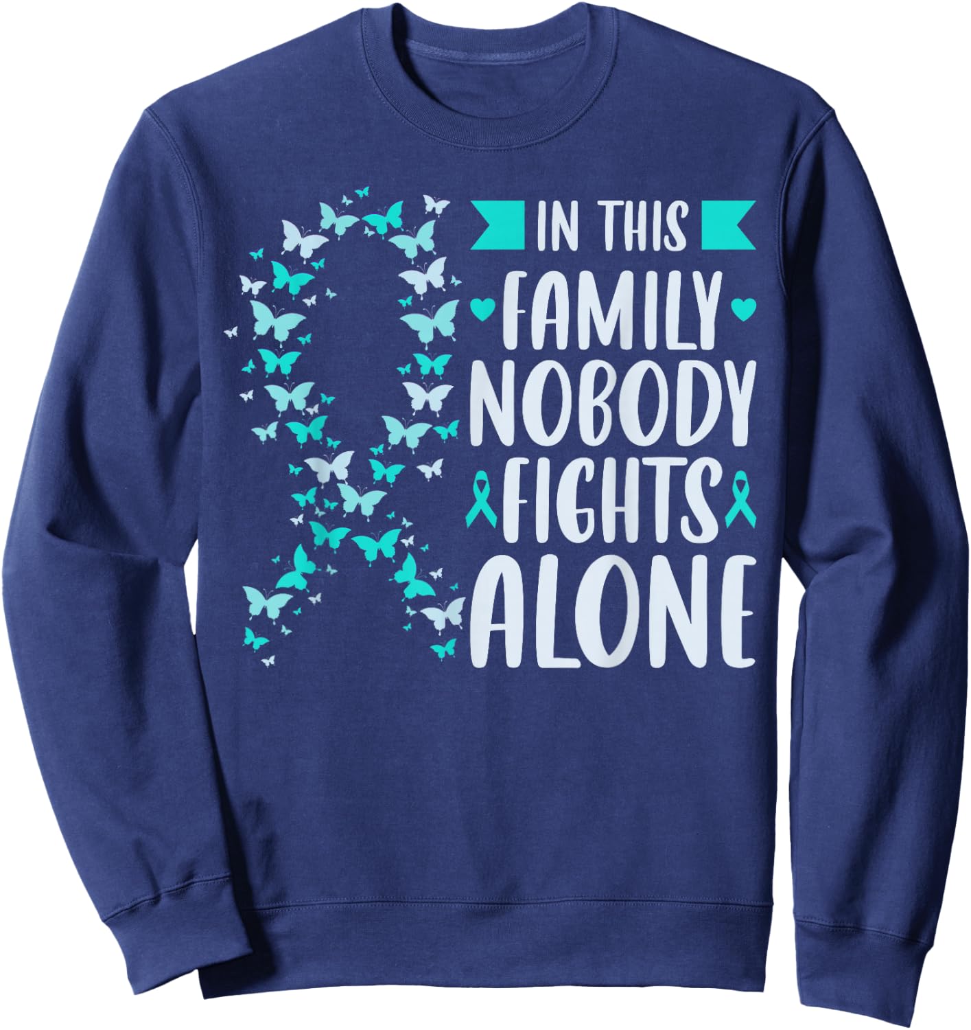 Sexual Assault Awareness Support Sweatshirt - Sweatshirt | Navy