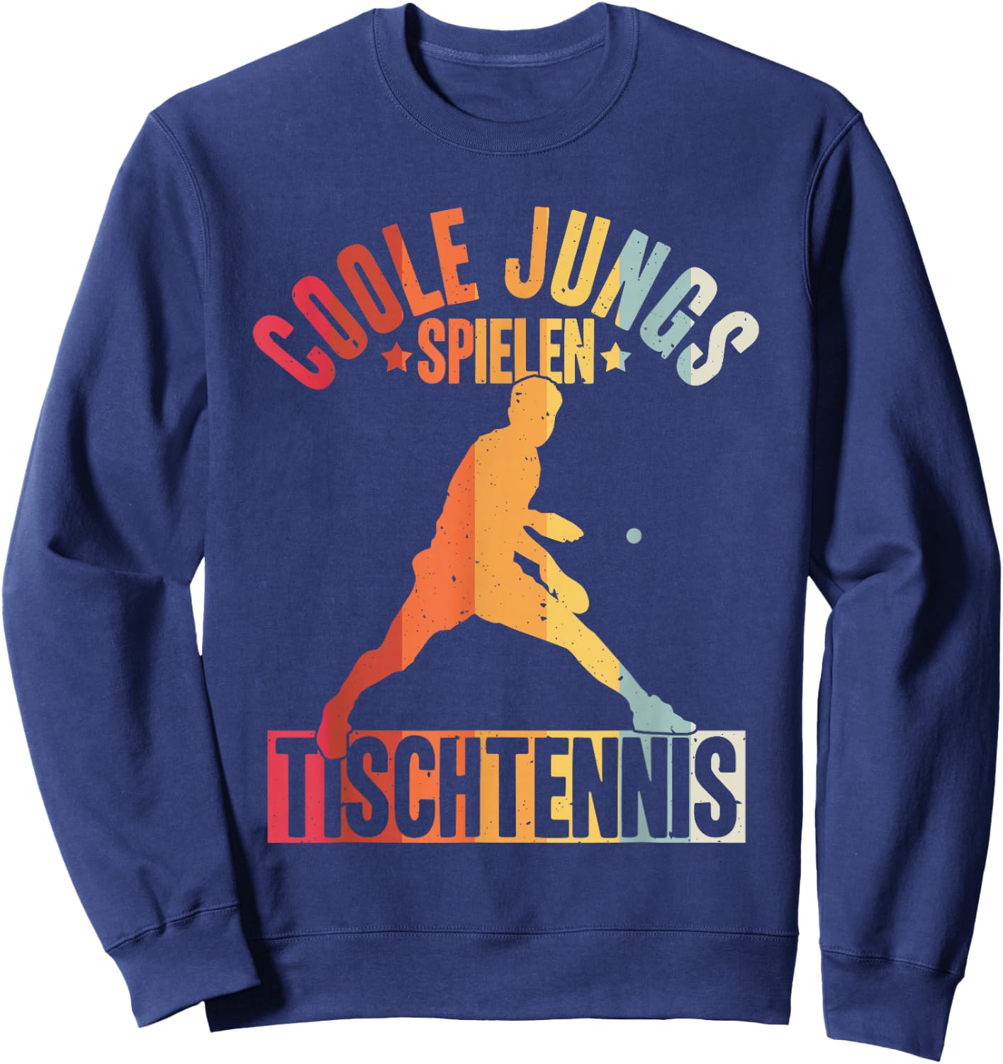 Cool Boys Play Table Tennis Kids Ping Pong Boys , black, s Sweatshirt - Sweatshirt | Navy