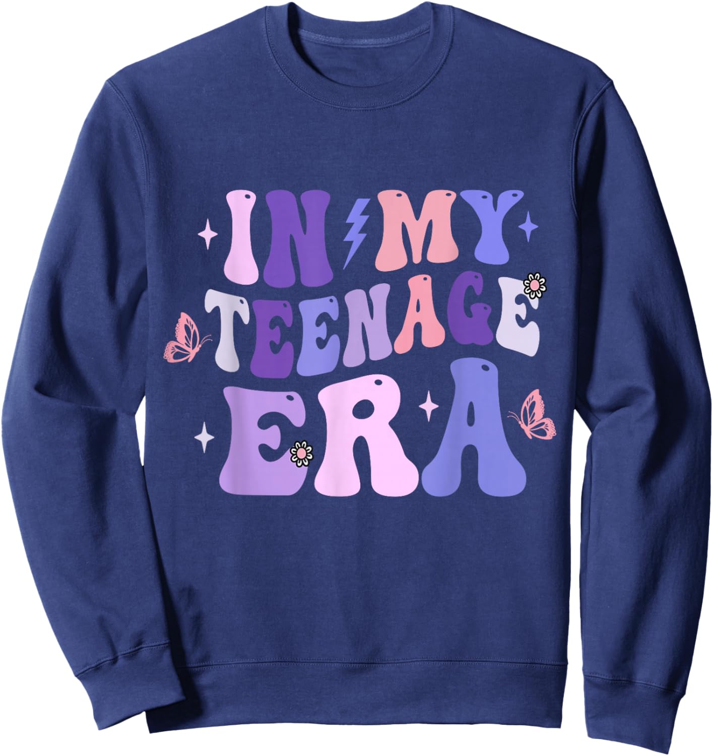 In My Teenage Era Sweatshirt - Sweatshirt | Navy