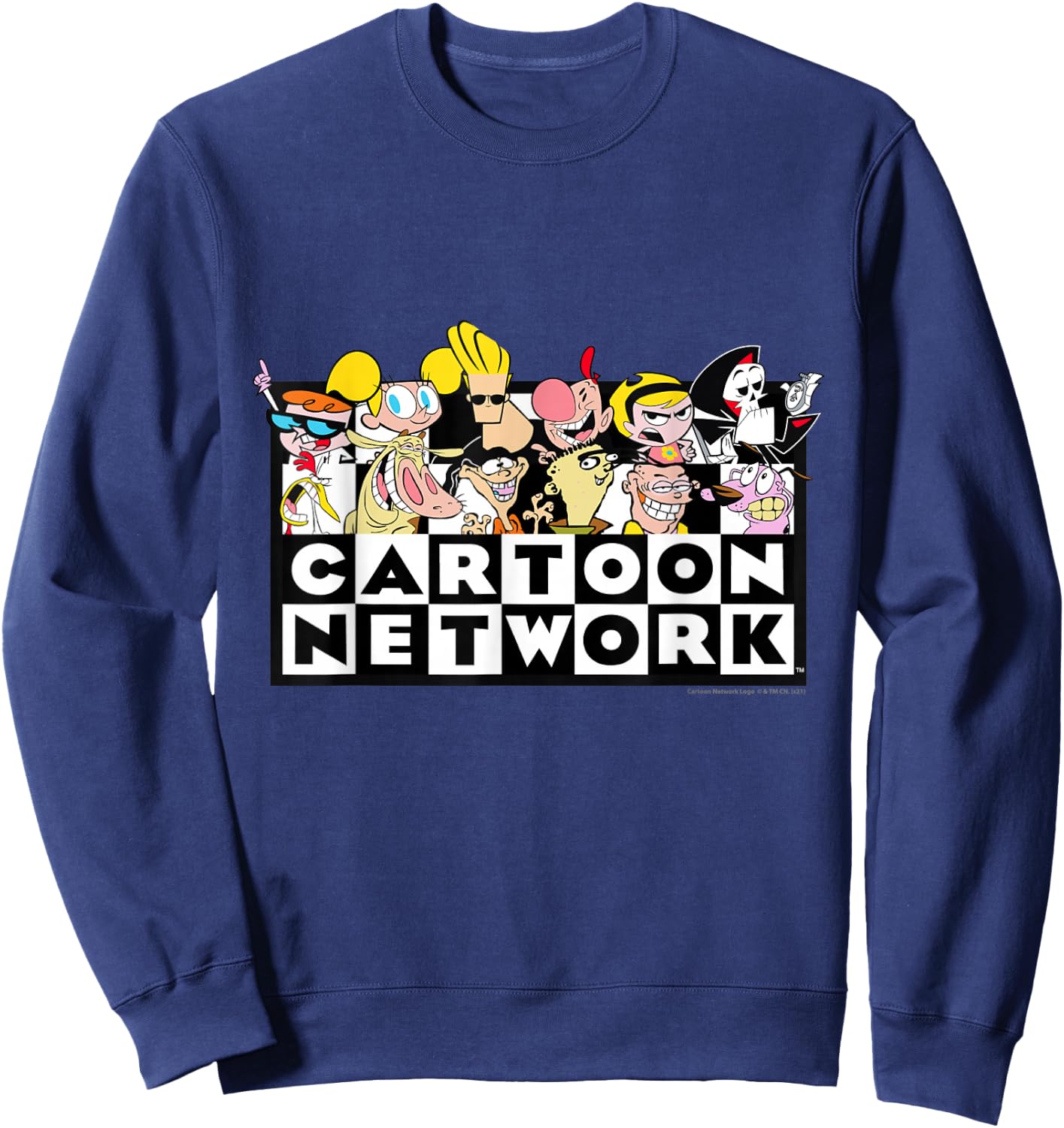 Cartoon Network Logo with Characters Sweatshirt - Sweatshirt | Navy