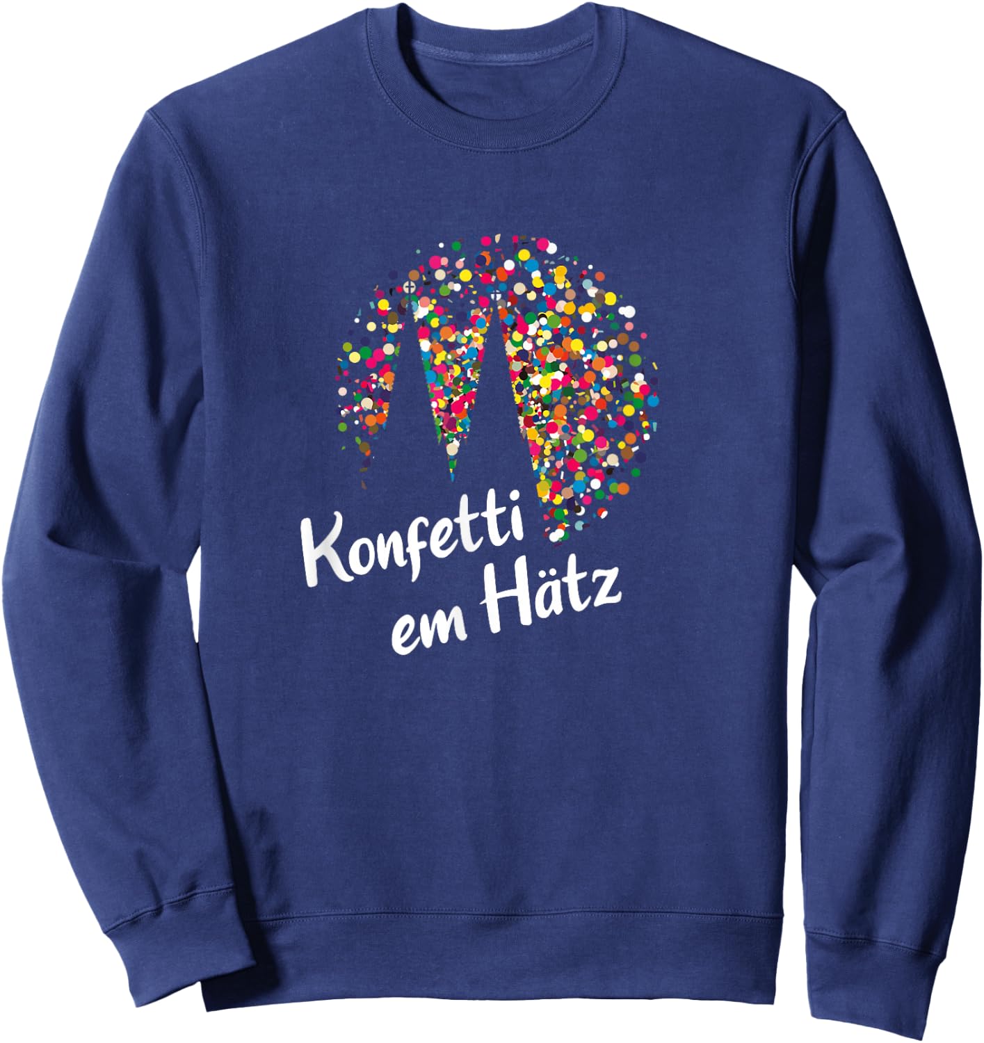Konfetti em Hätz Carnival Party Cologne Costume , black Sweatshirt - Sweatshirt | Navy