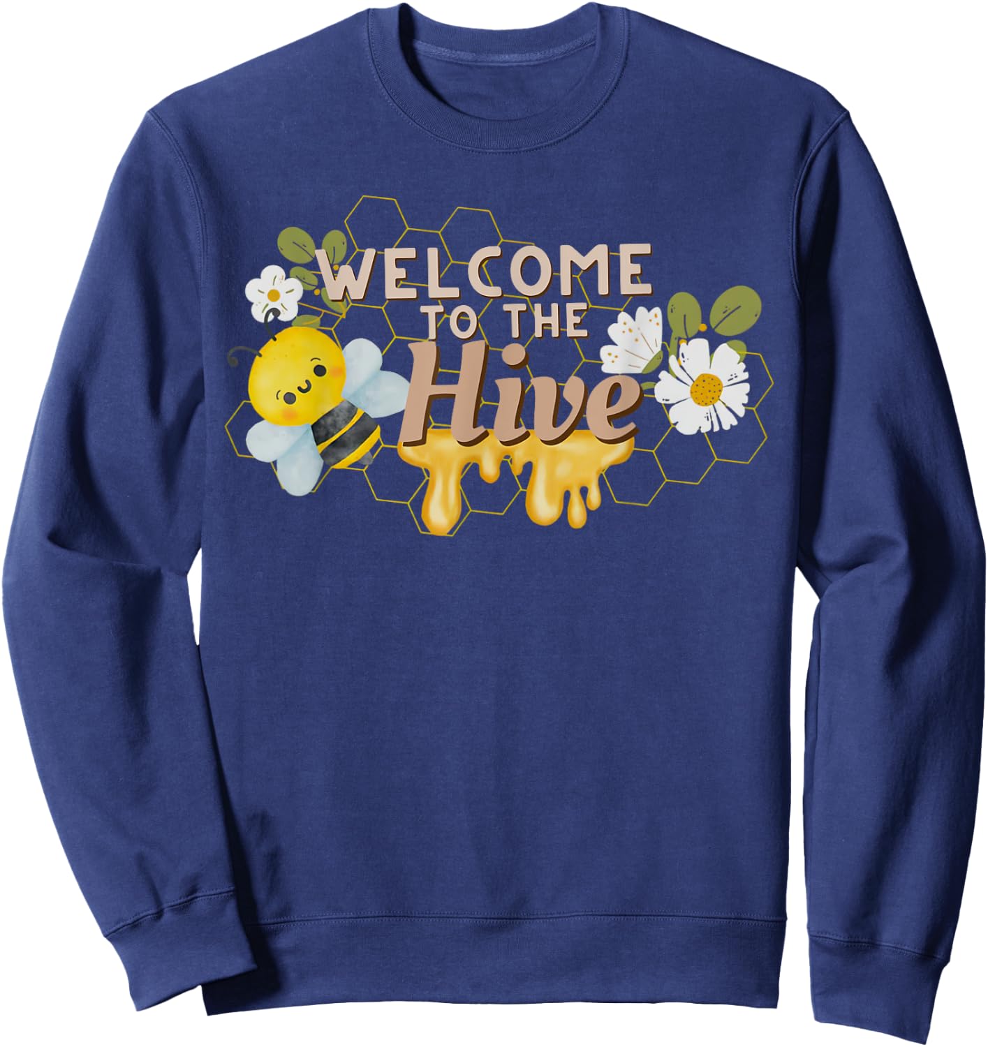 Welcome to the Hive Bee Teacher Back To School 2023 Sweatshirt - Sweatshirt | Navy