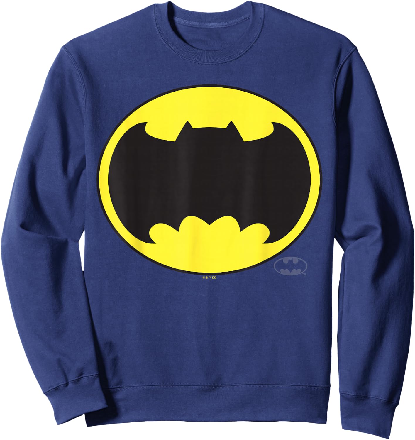 Batman Frank Miller Wide Bat Logo Sweatshirt - Sweatshirt | Navy