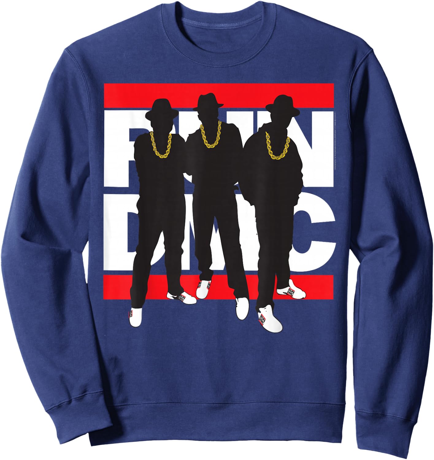 Run DMC Official Silhouette Band , black Sweatshirt - Sweatshirt | Navy