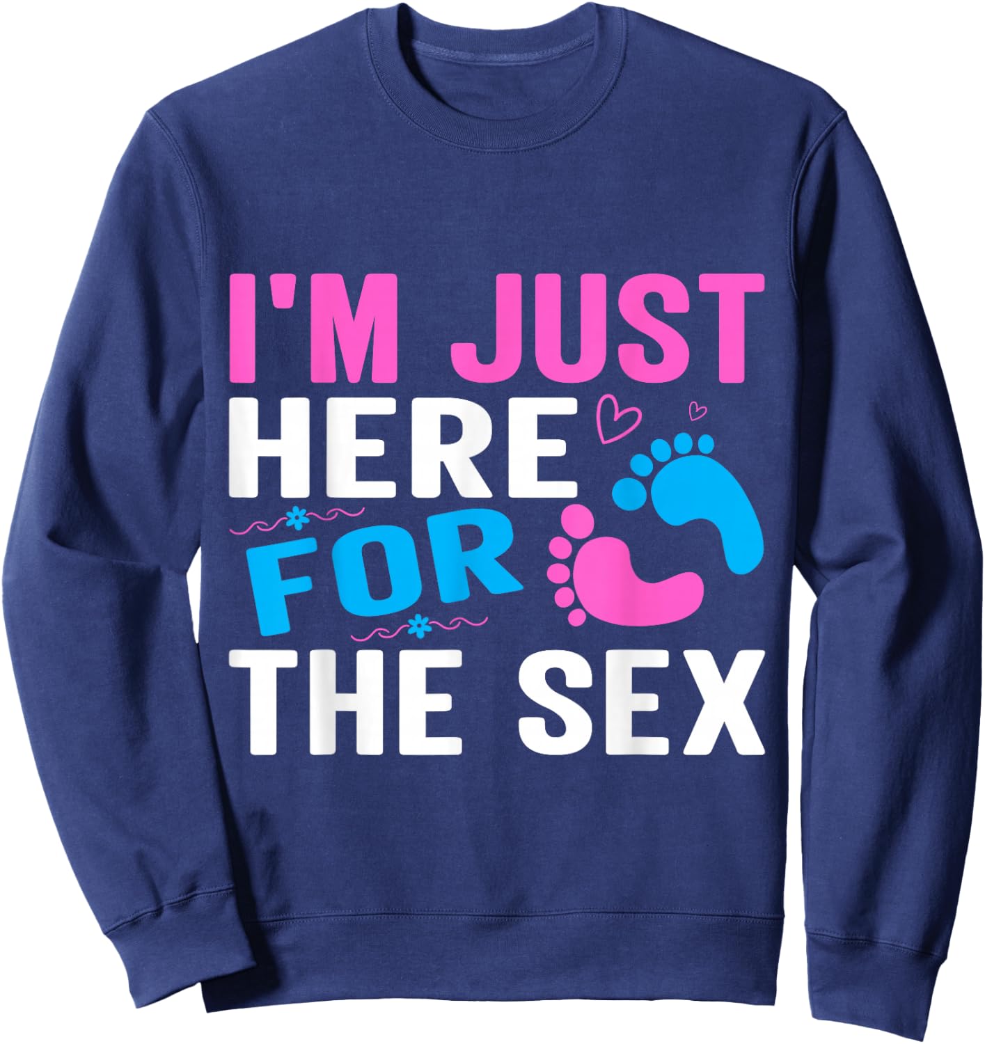Gender Reveal Games Gender Reveal Ideas Gender Reveal Sweatshirt - Sweatshirt | Navy