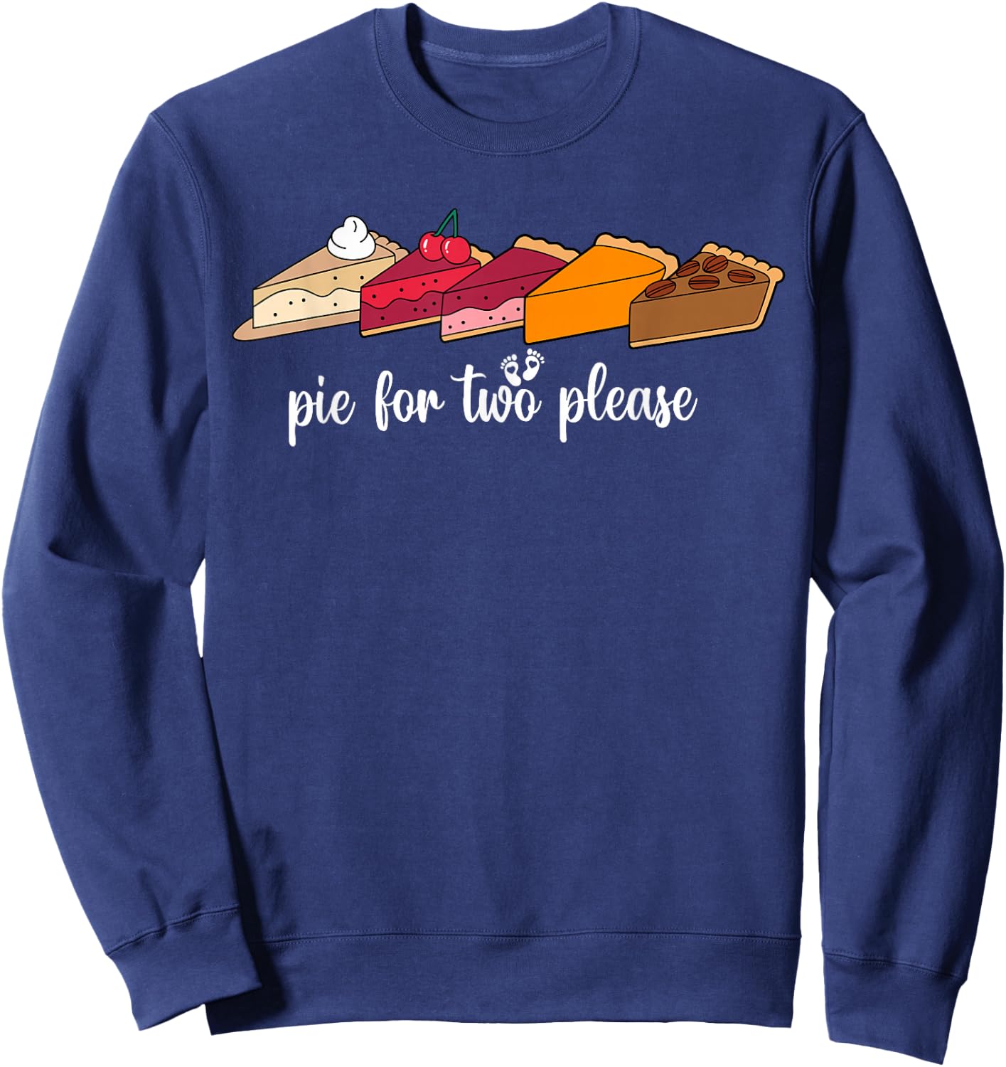 Adults Thanksgiving Pregnancy Announcement Black Small Sweatshirt - Sweatshirt | Navy