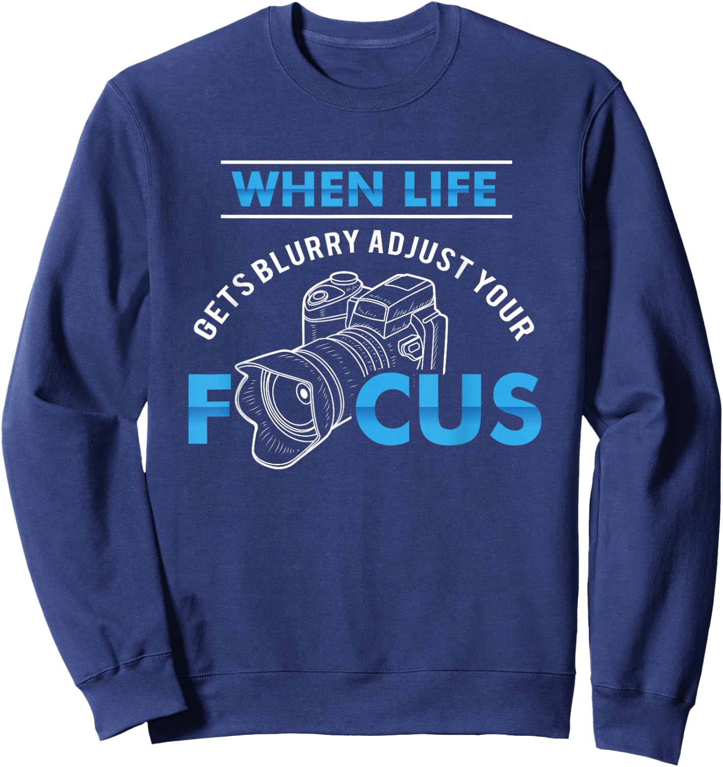 Photographer Fashion Black Modern Casual Photography Sweatshirt - Sweatshirt | Navy