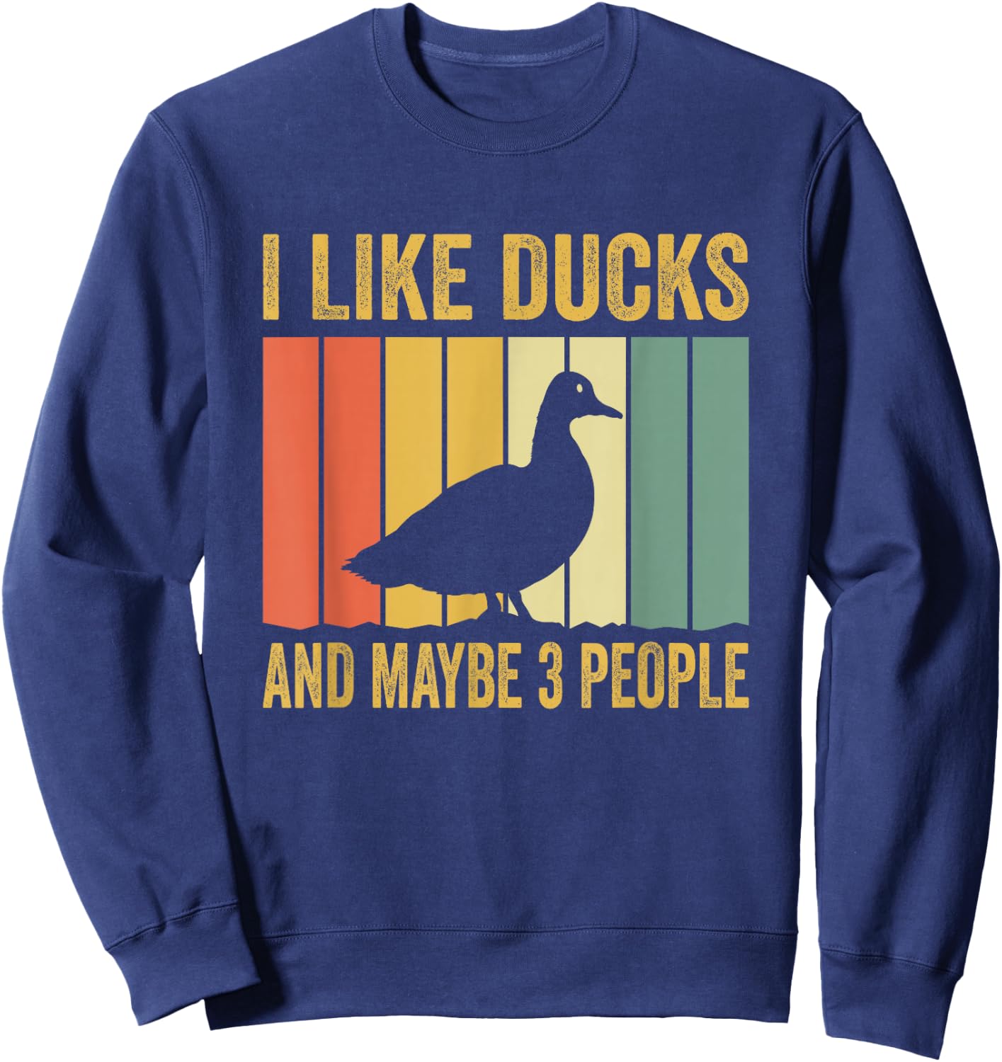 Funny Duck Owner Saying Rubber Duck Lover Rubber Ducks Sweatshirt - Sweatshirt | Navy