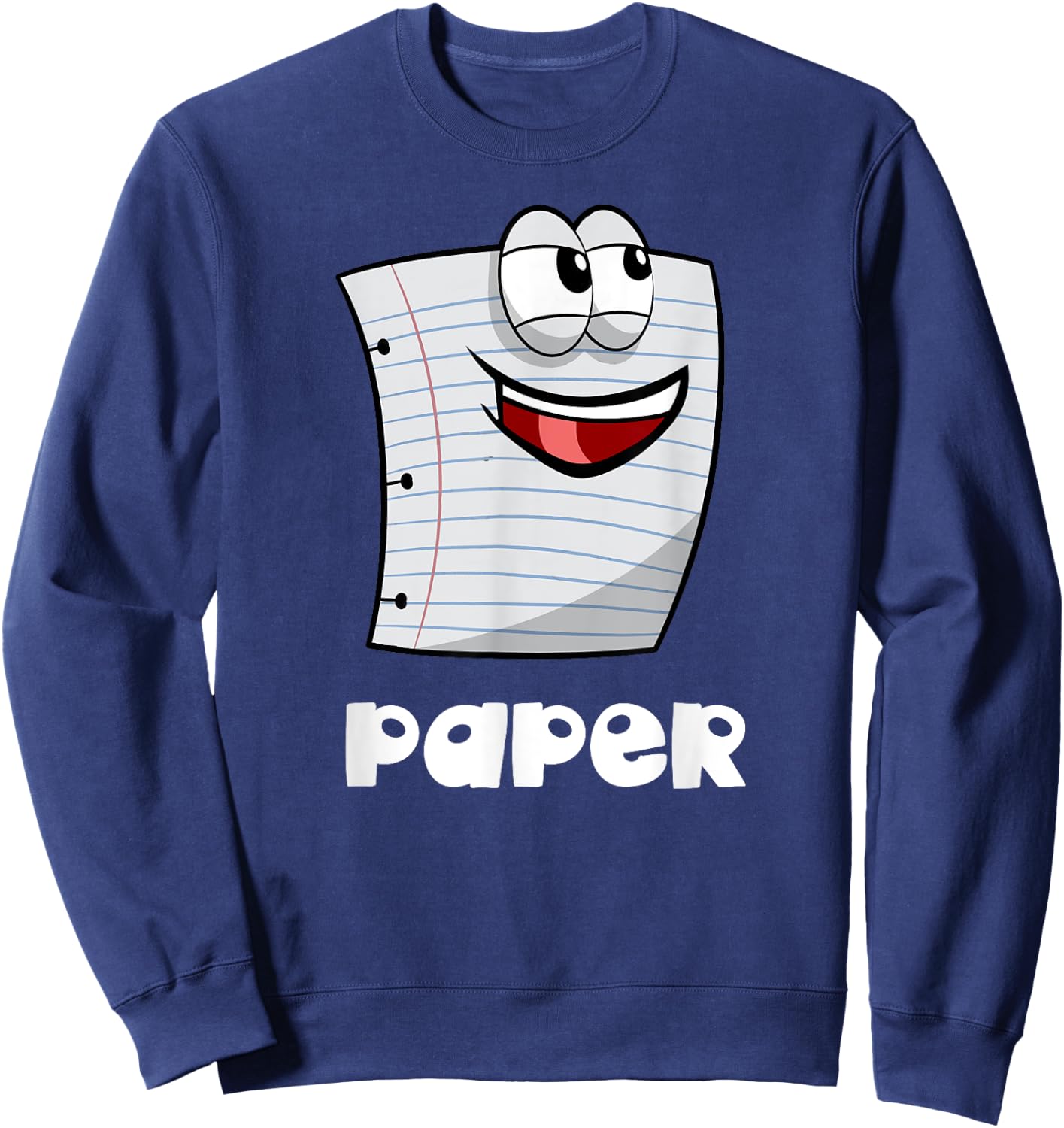 Rock Paper Scissors Shirt Group Halloween Costume Sweatshirt - Sweatshirt | Navy