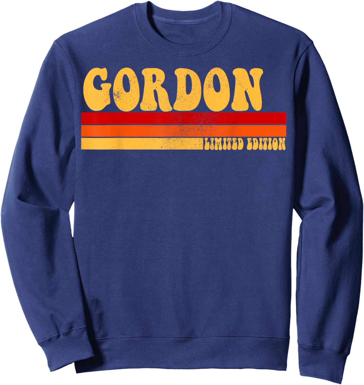 GORDON Name Personalized Idea Men Retro Vintage GORDON Sweatshirt - Sweatshirt | Navy