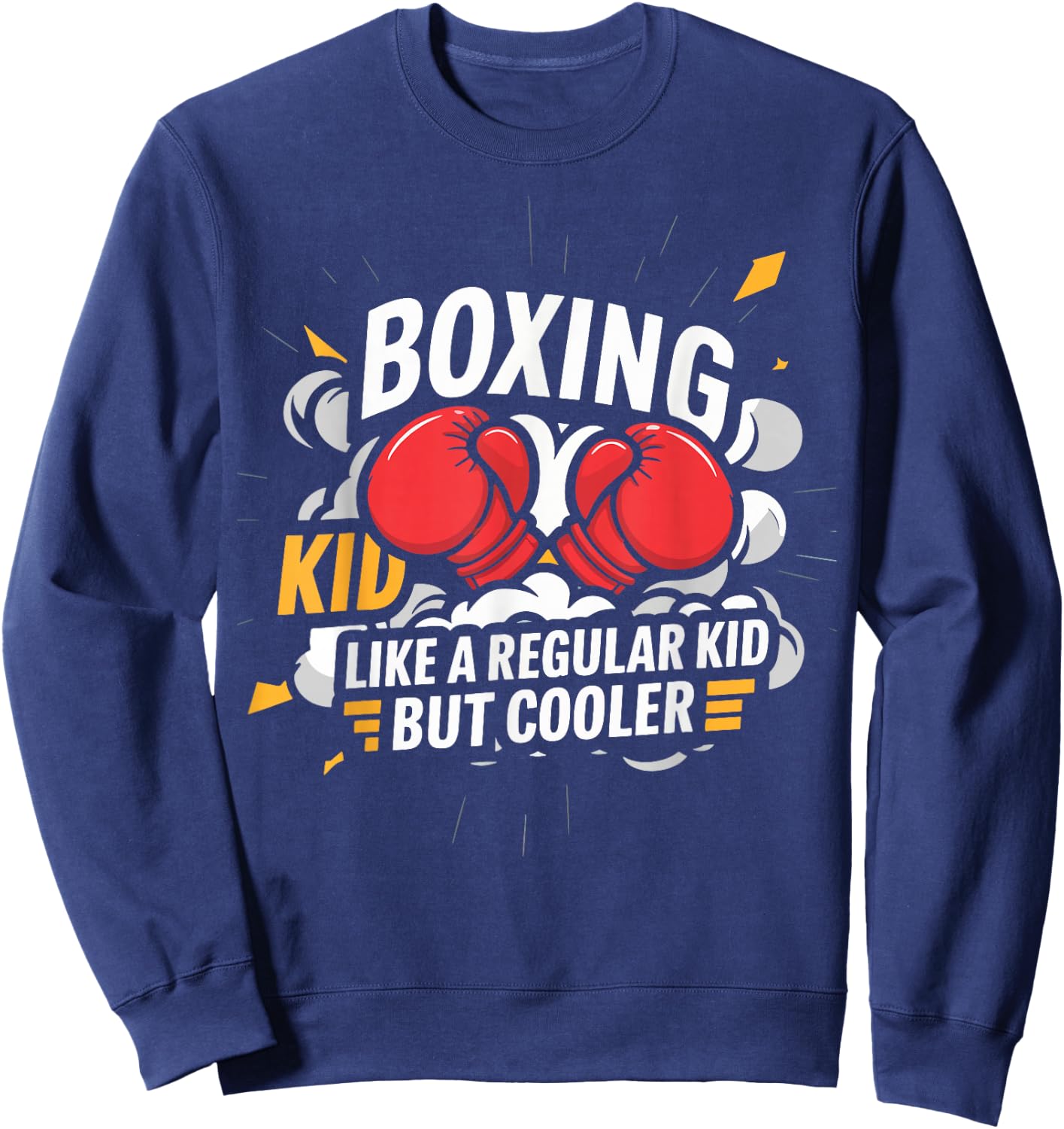 Boxing Boxer MMA Funny Boxing Kid Sweatshirt - Sweatshirt | Navy