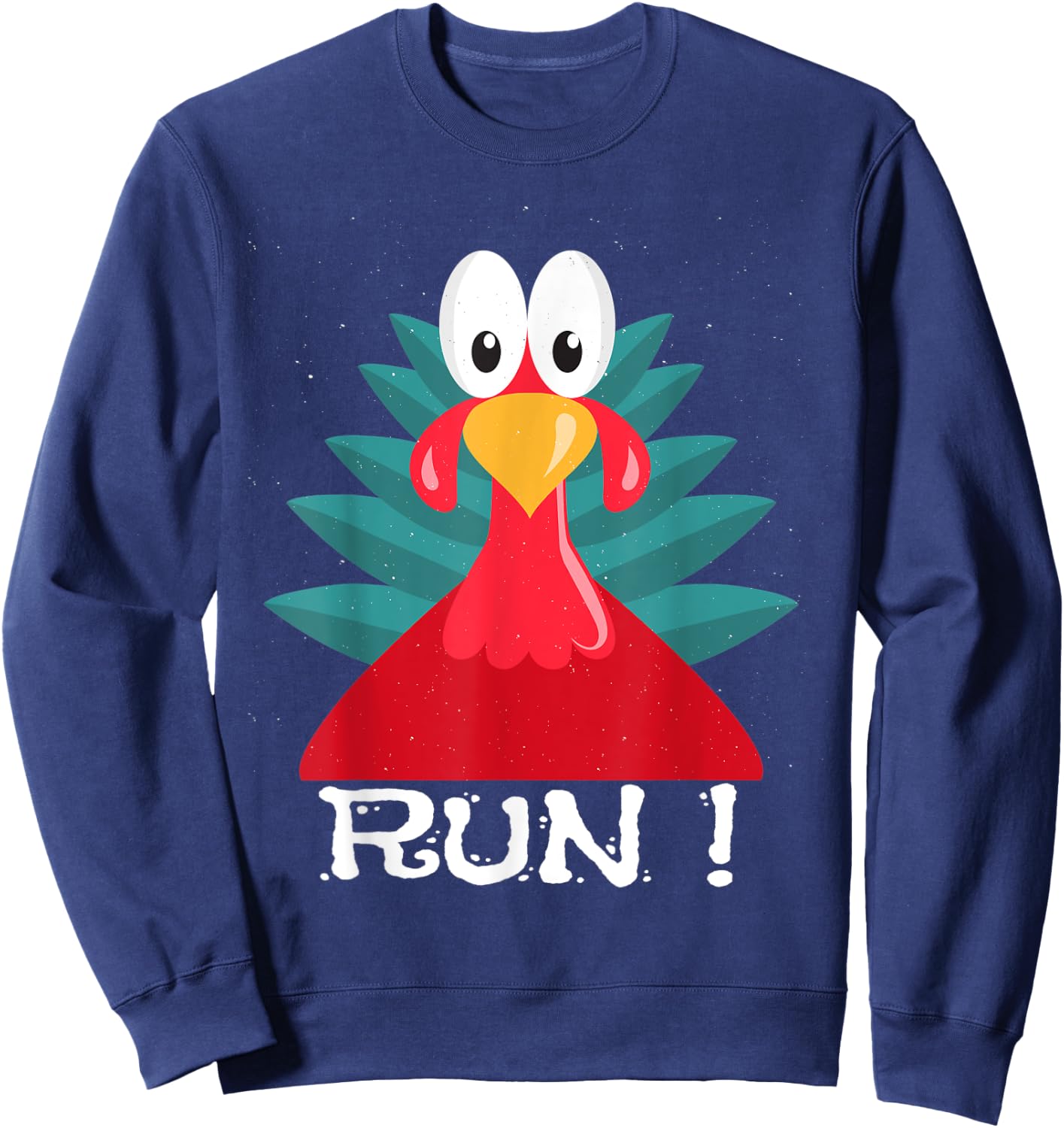 turkey adult costume running T shirt Sweatshirt - Sweatshirt | Navy