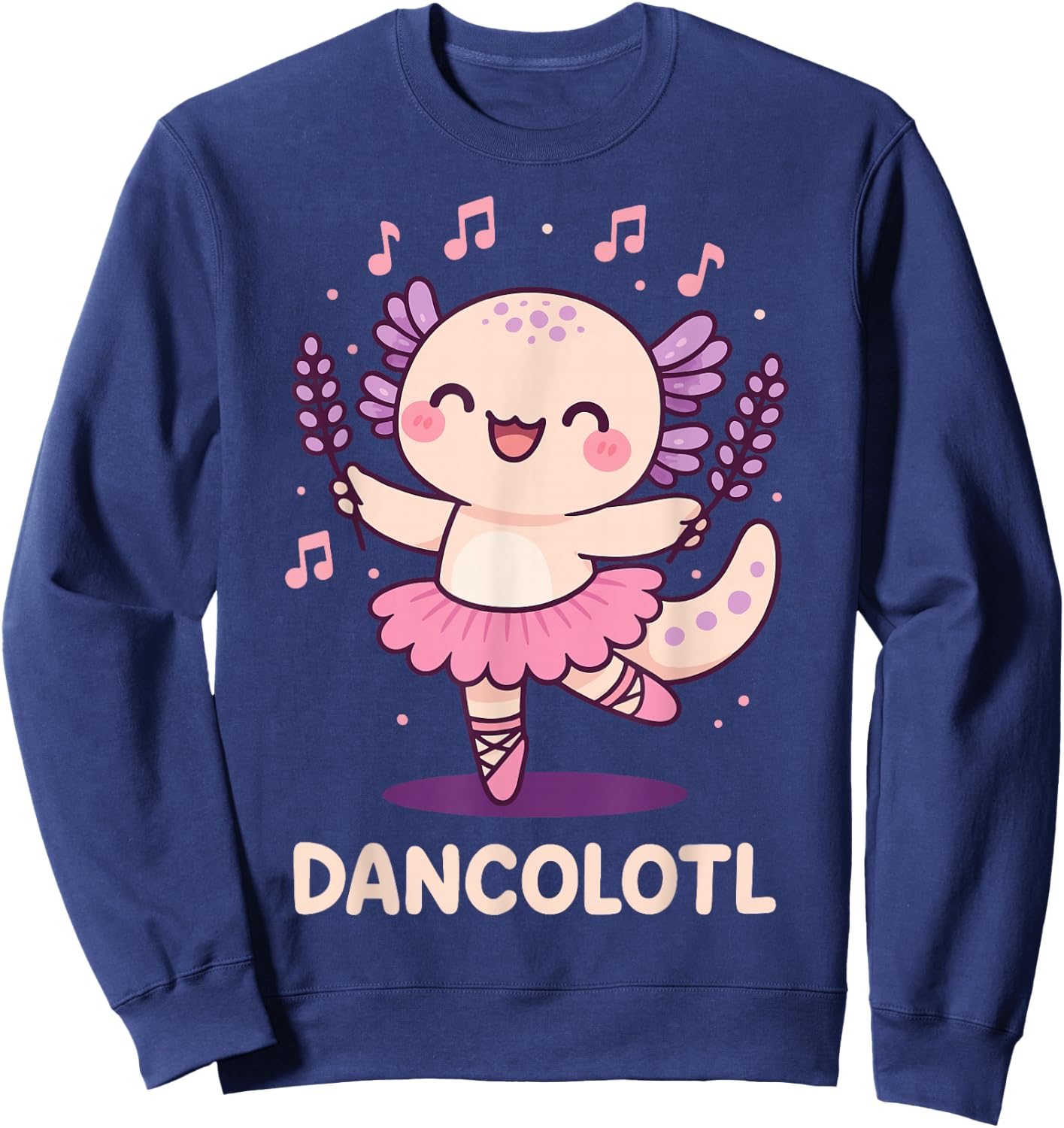 Dancolotl Axolotl Dancing Sweatshirt - Sweatshirt | Navy