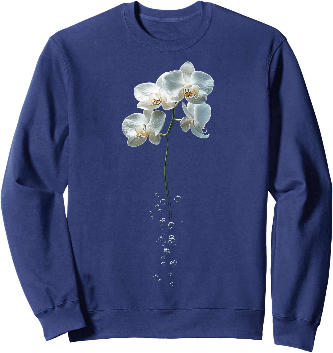 Orchid Pattern UFO Art UFO Sweatshirt - Sweatshirt | Navy