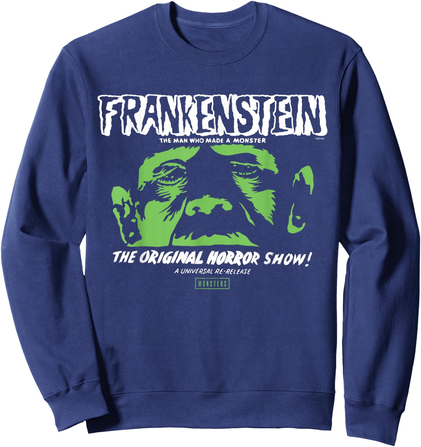 Universal Monsters Frankenstein The Original Horror Show Sweatshirt - Sweatshirt | Navy