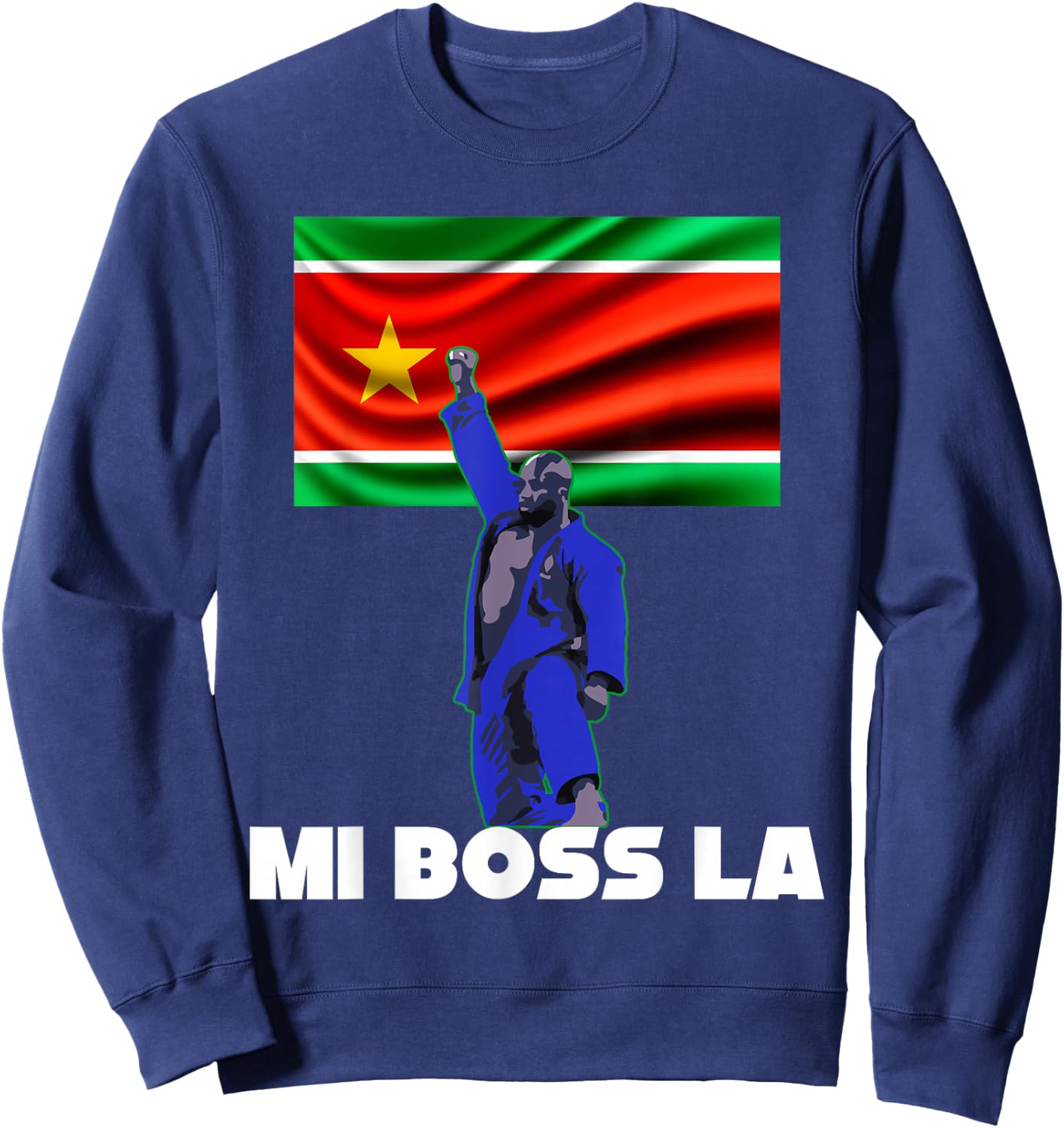 Guadeloupe Judo Champion The Boss Man Woman Child , Black, S Sweatshirt - Sweatshirt | Navy