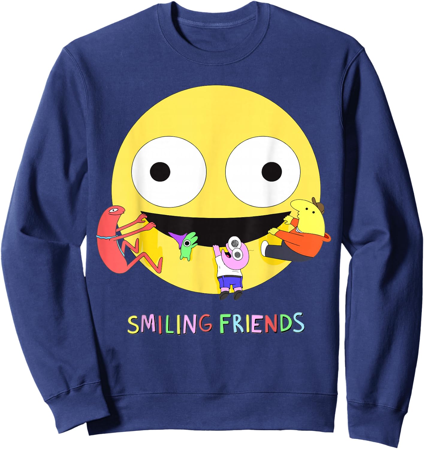 Smiling Friends Sweatshirt - Sweatshirt | Navy