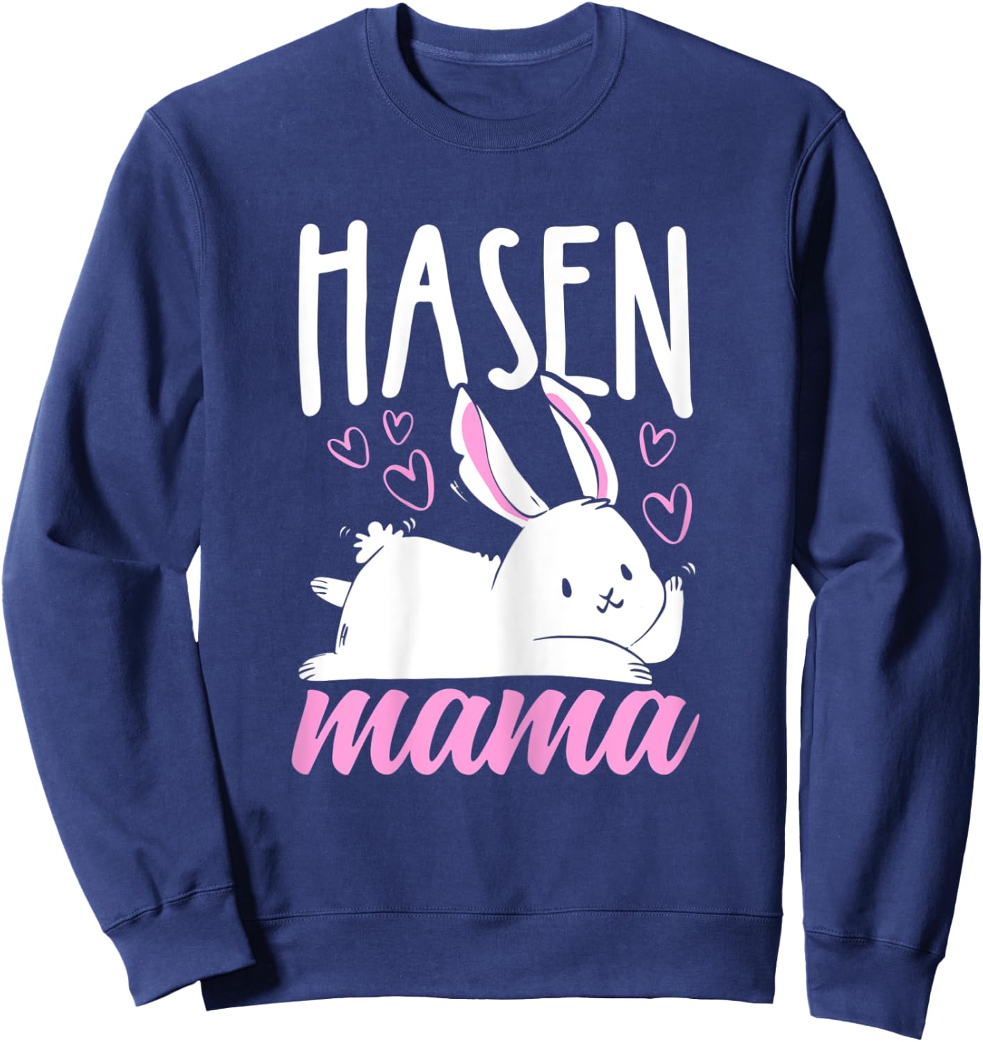 Damen Mama Hase Muttertagsgeschenk Ostern Hasen Mama Sweatshirt - Sweatshirt | Navy