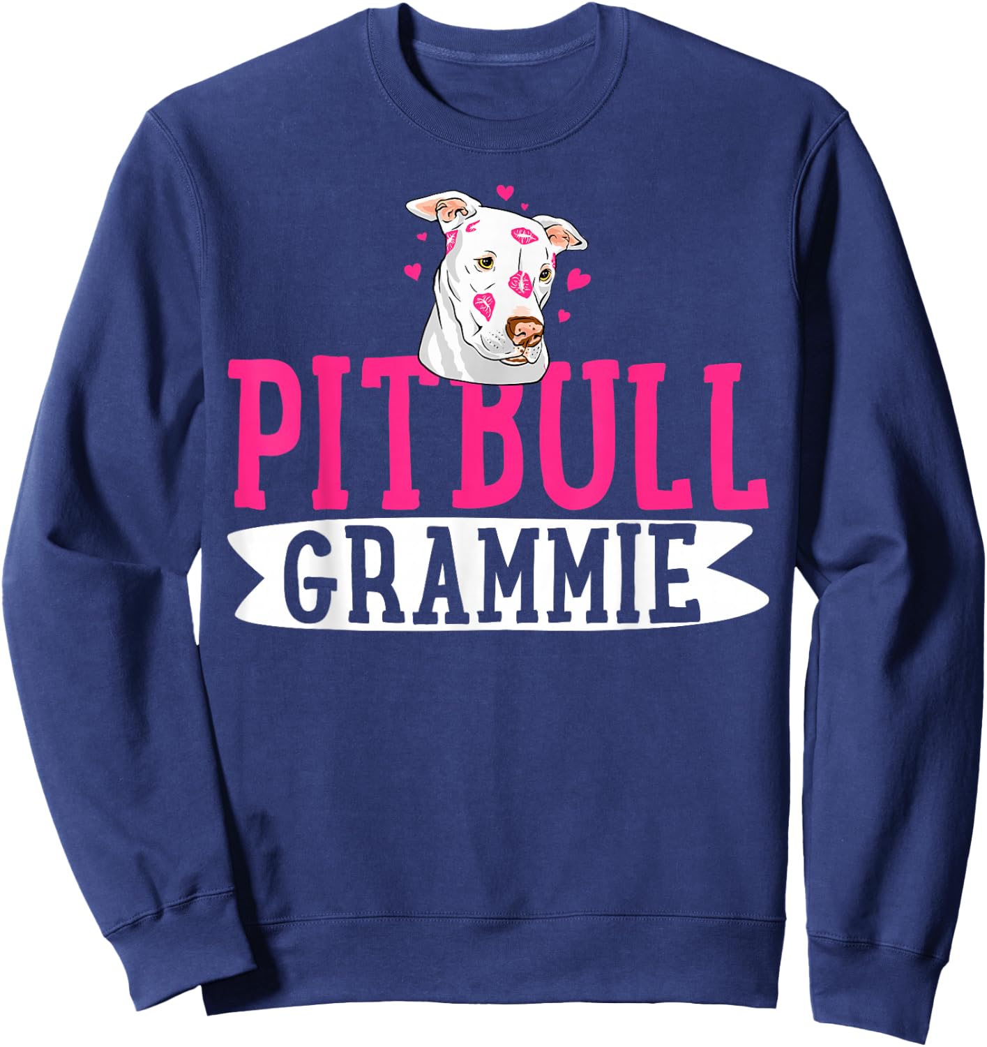 Pitbull Grammie Pit Bull Terrier Dog Pibble Mother's Day Sweatshirt - Sweatshirt | Navy