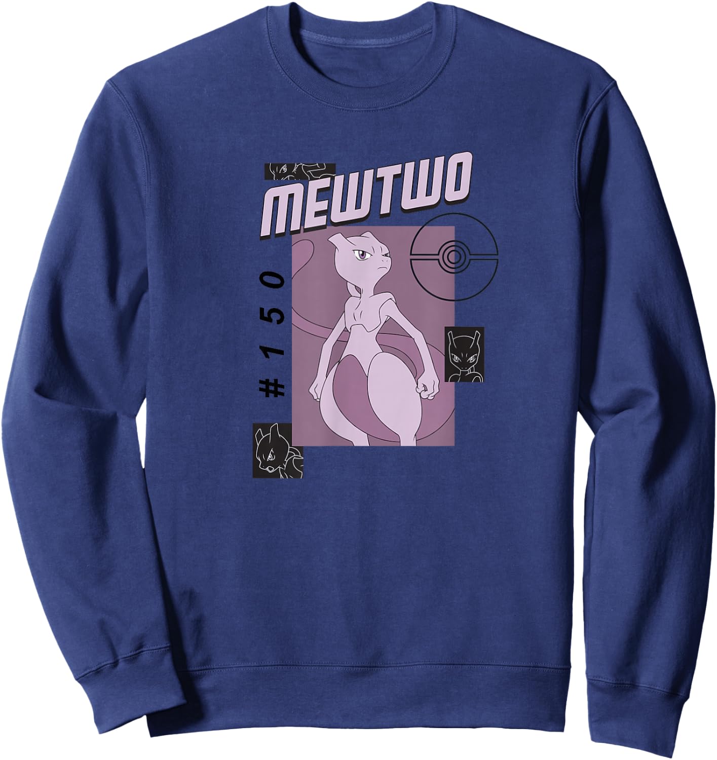 Pokémon - Mewtwo #150 Pokédex Sweatshirt - Sweatshirt | Navy
