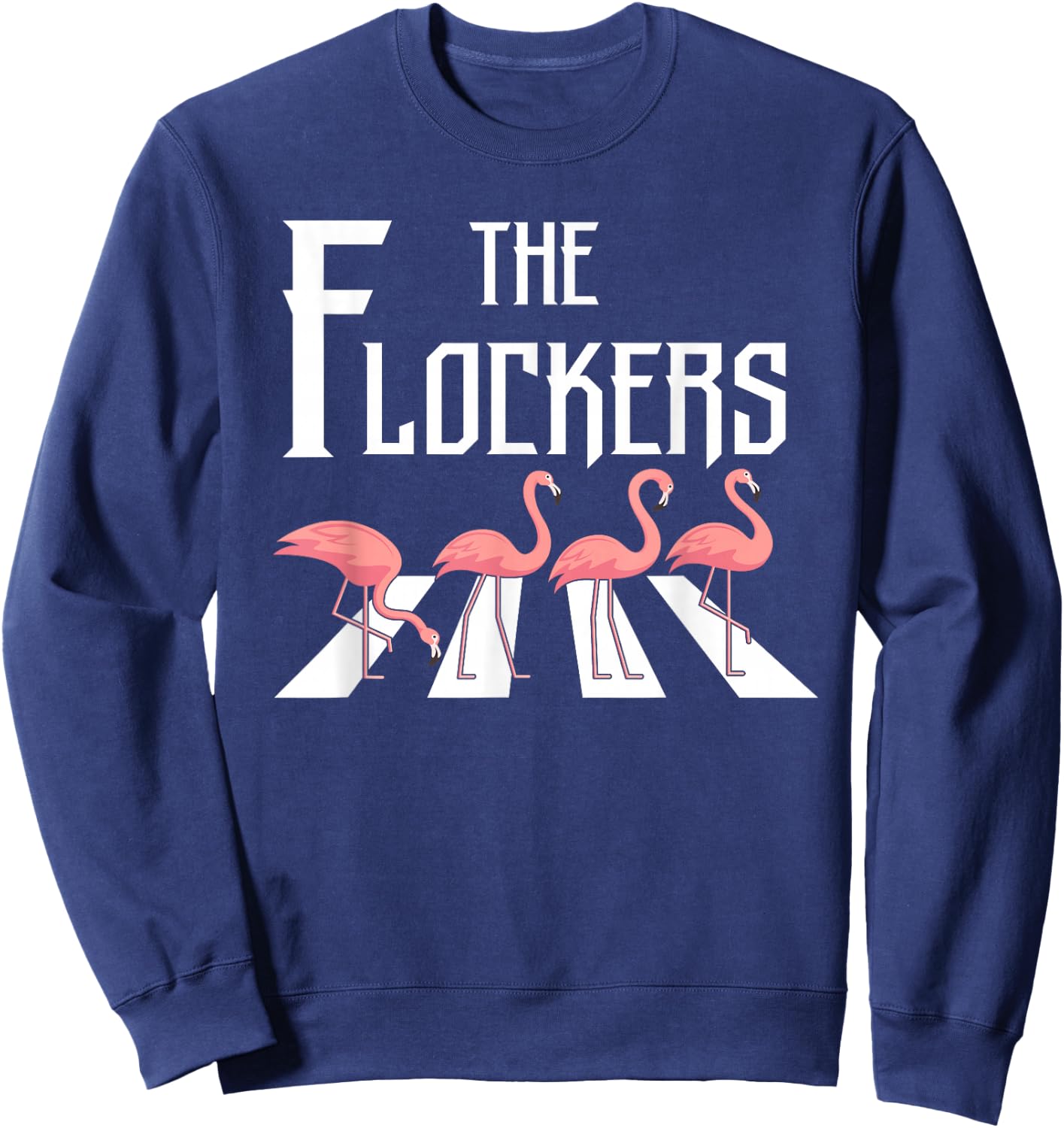 The Flockers Funny Flamingo Sweatshirt - Sweatshirt | Navy