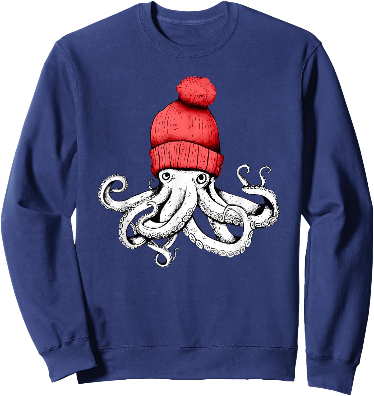 Octopus Chillin Sweatshirt - Sweatshirt | Navy