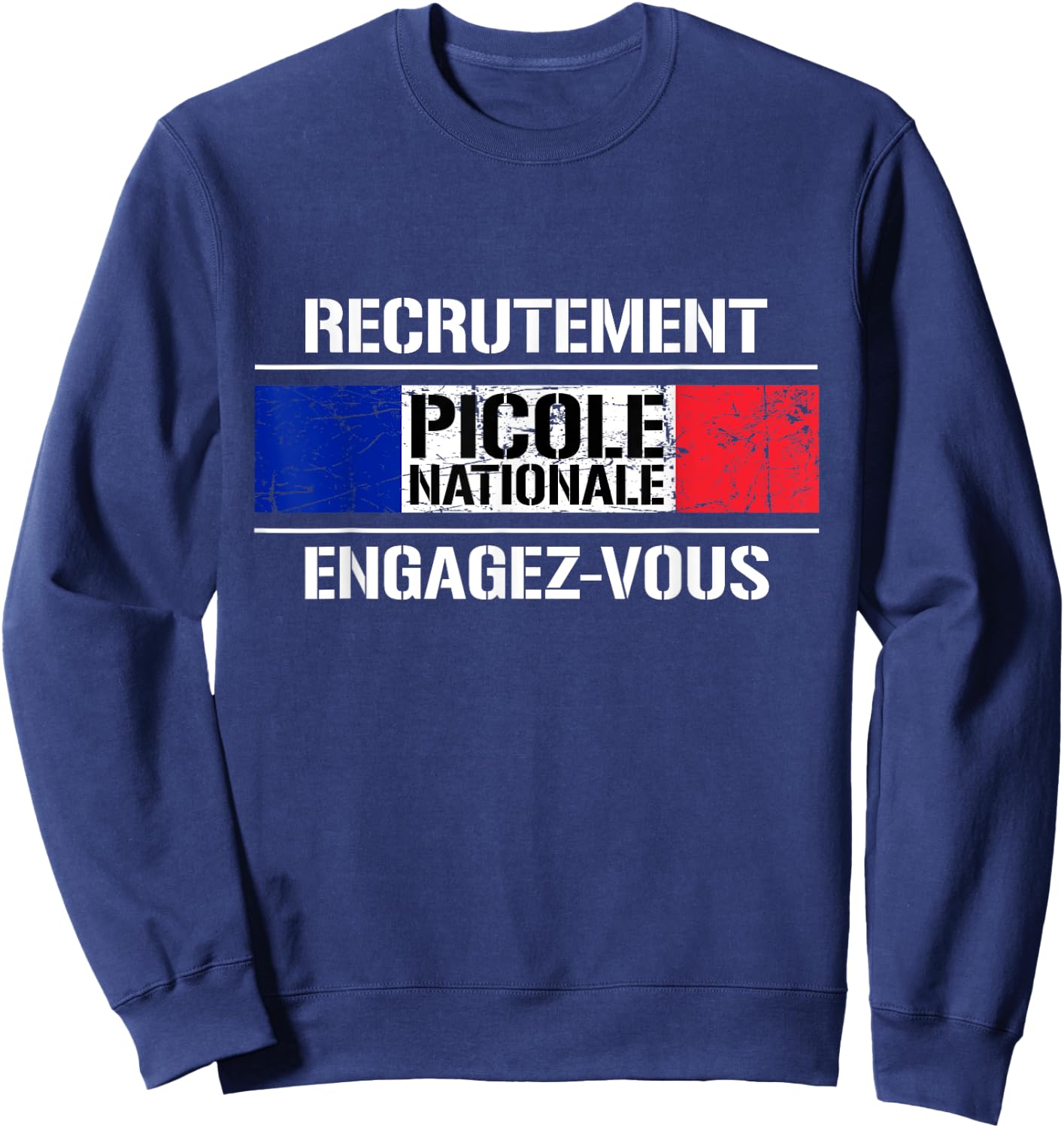 Picole Nationale Engage You Alcohol Humor , Black, S Sweatshirt - Sweatshirt | Navy